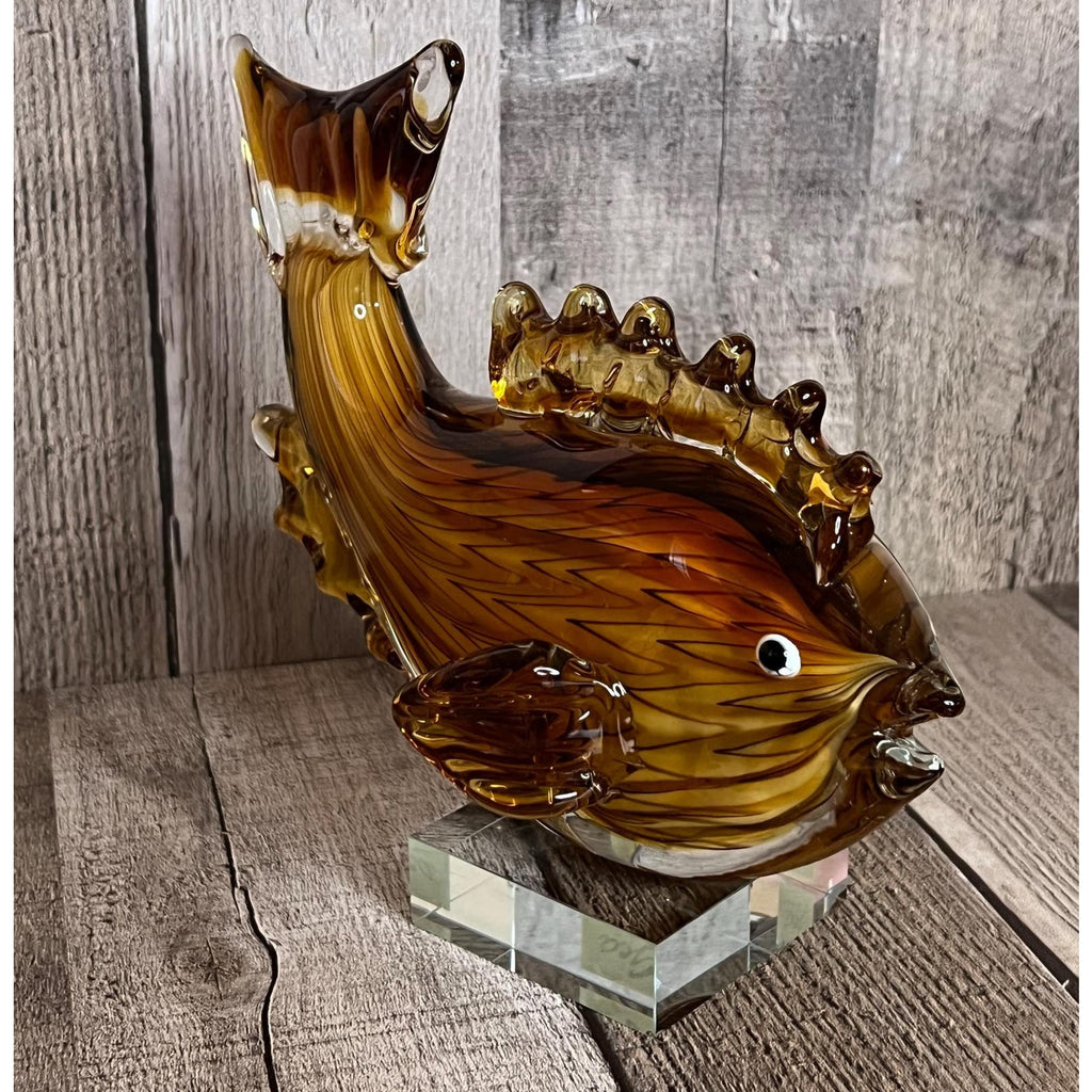 Vintage GCA Blown Glass Fish