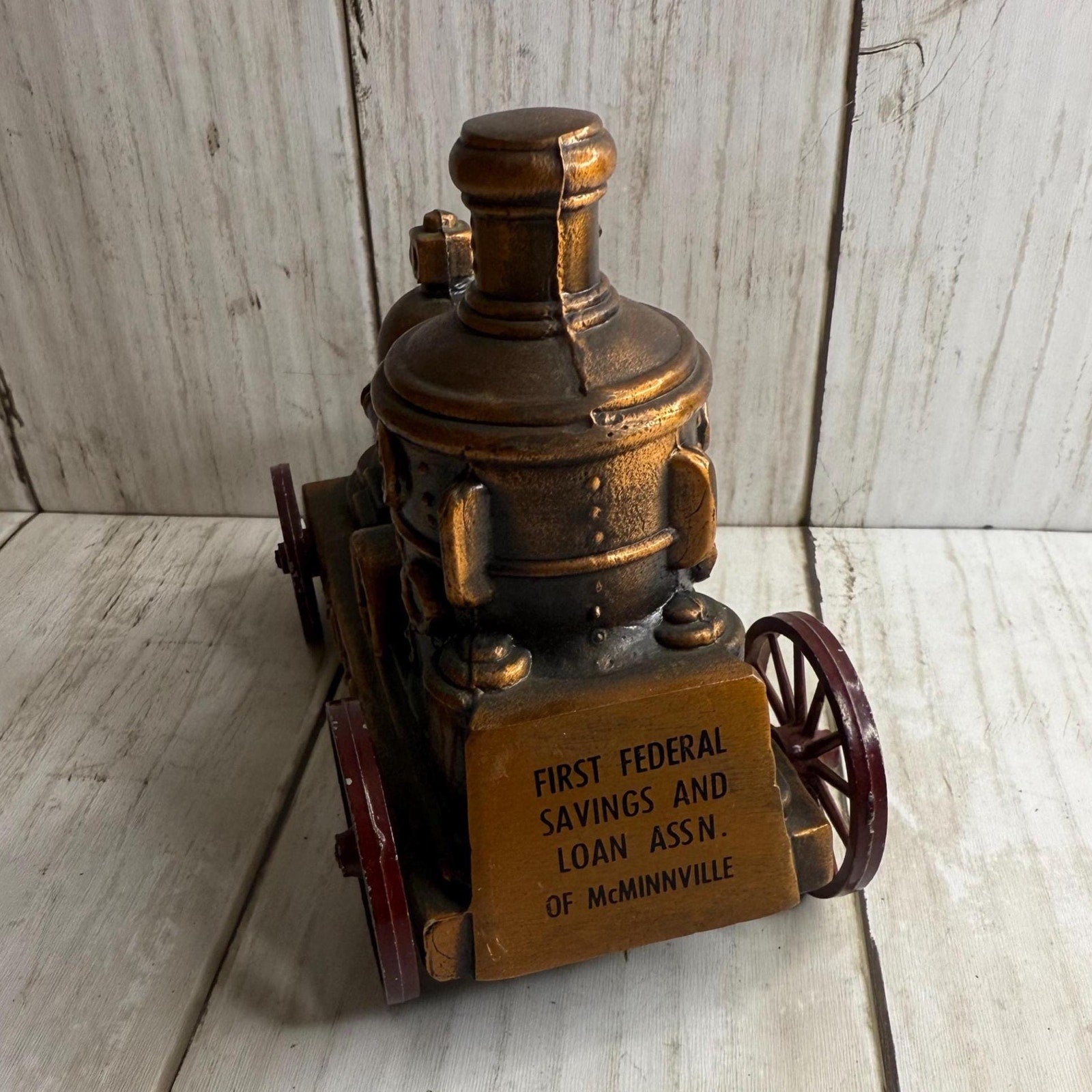 Banthrico, inc Steam Engine Coin Bank, Made in Chicago