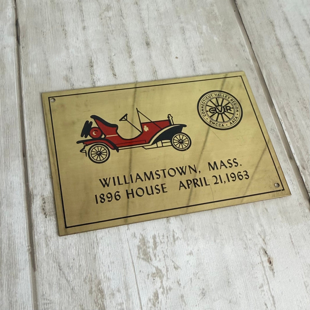 1963  Antique Automobile Club of America (AACA) Connecticut Valley Region (CVR) Dash Plaque