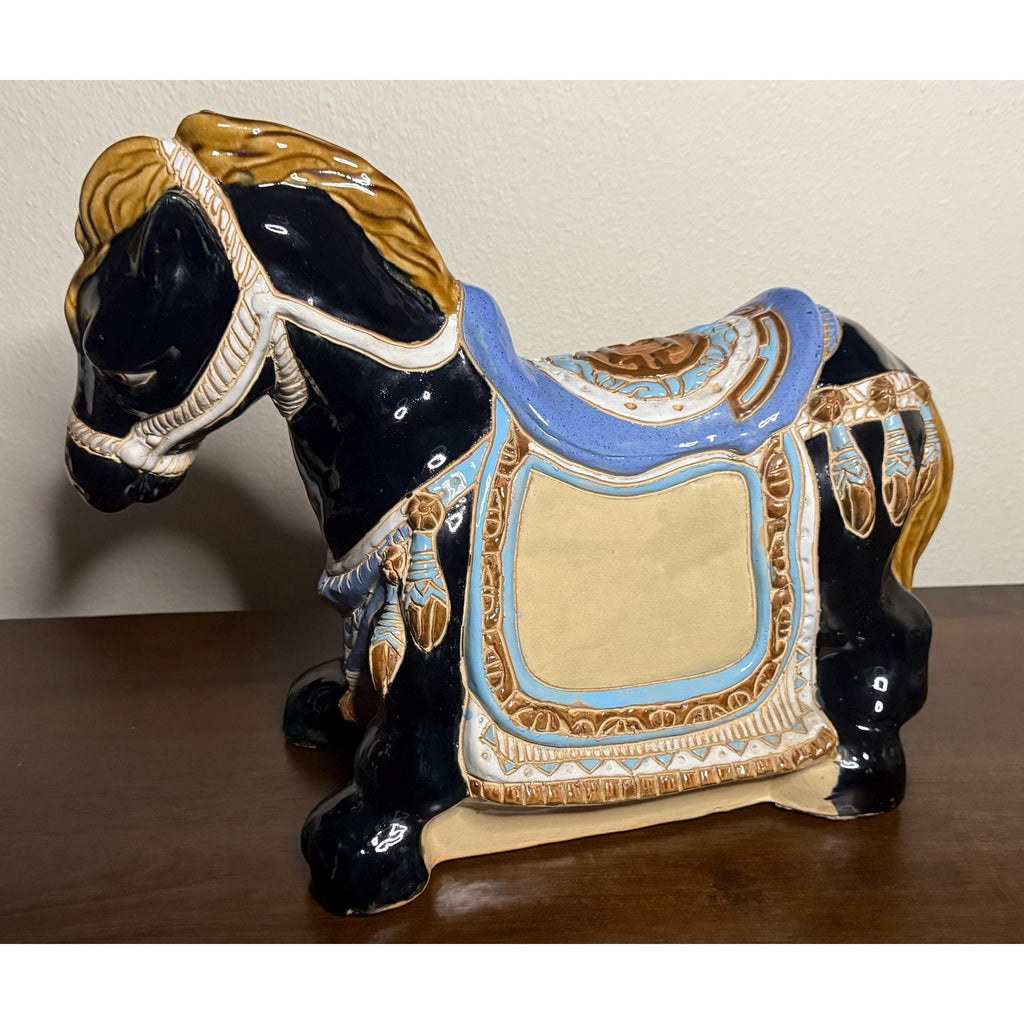 Large Tang Style Terra Cotta Glazed Horse