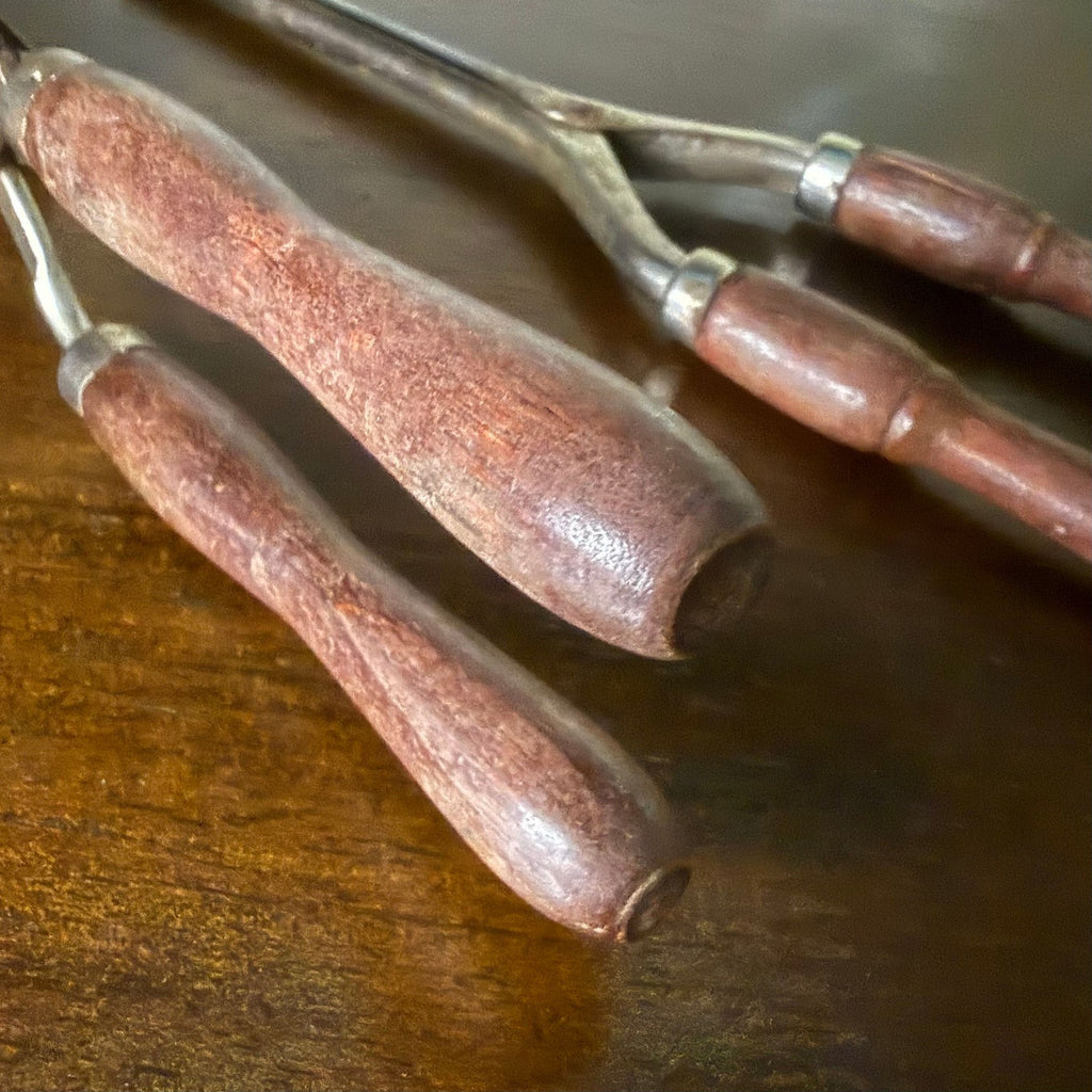 Antique Crimping Iron and Hair Curler