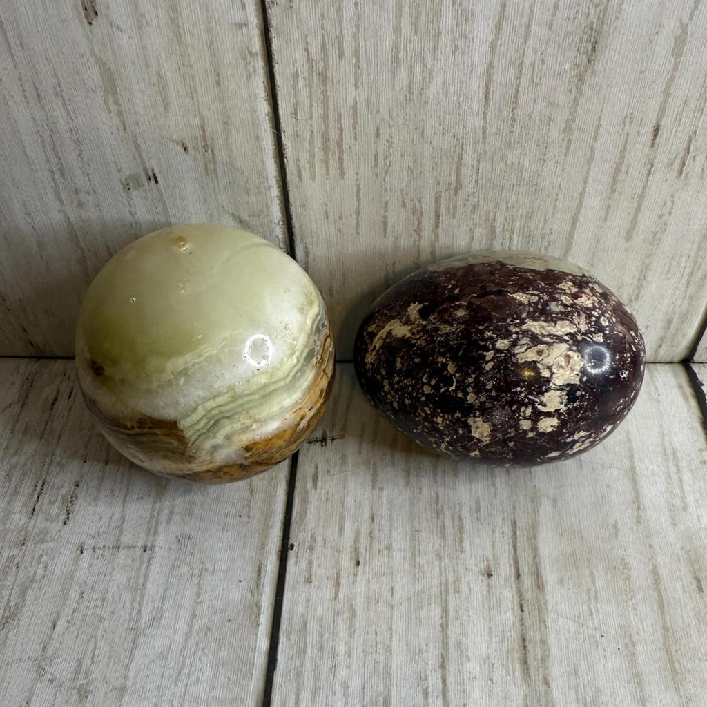 Stone Egg and Ball