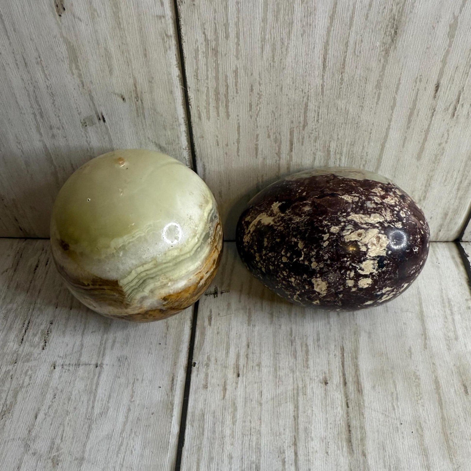 Stone Egg and Ball