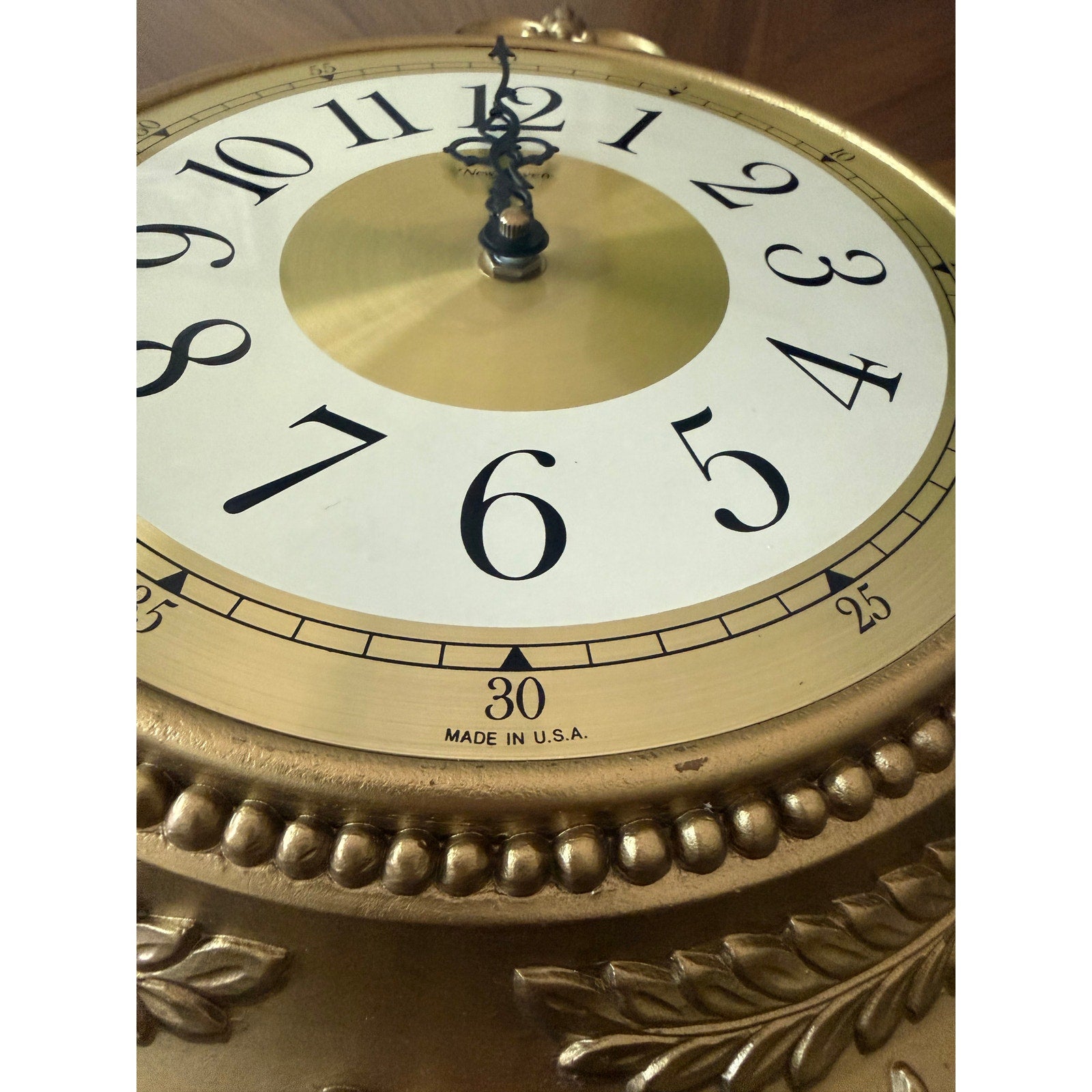 Burwood New Haven - 1963 MCMLXIII 264 - Gold Wall Clock and Sconces