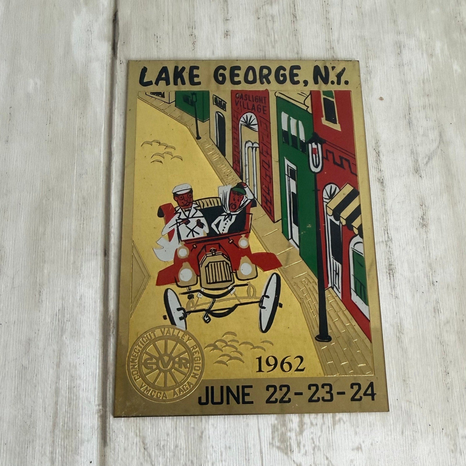 1962 VMCCA / AACA Car Meet Dash Plaque Lake Georgia, NY