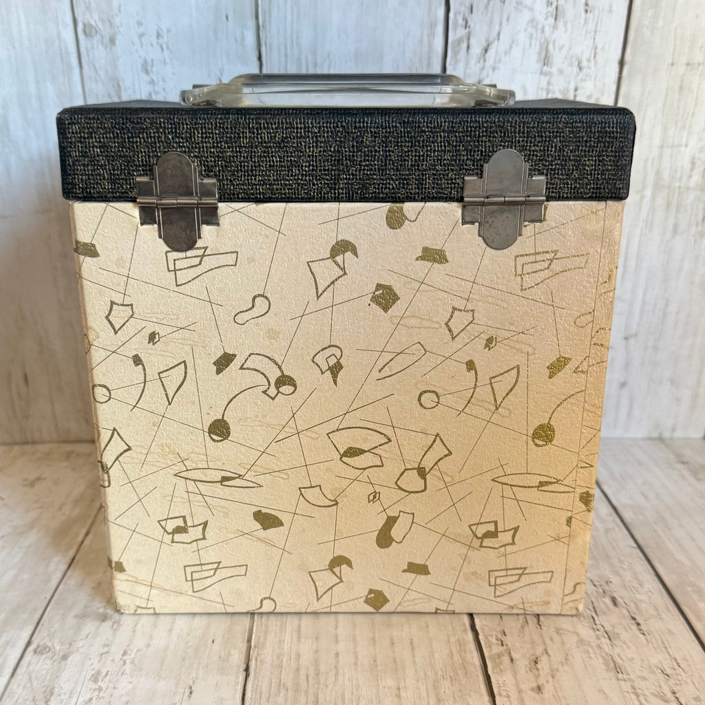 1960's Cosmic Record Carrying Case for 45 RPM, With 45’s