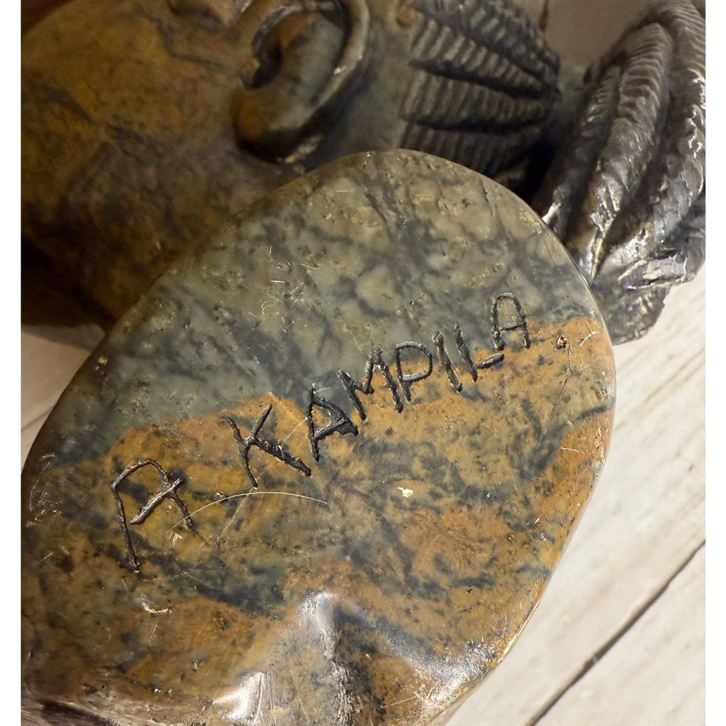 Shona Tribe Serpentine Head w/ COA