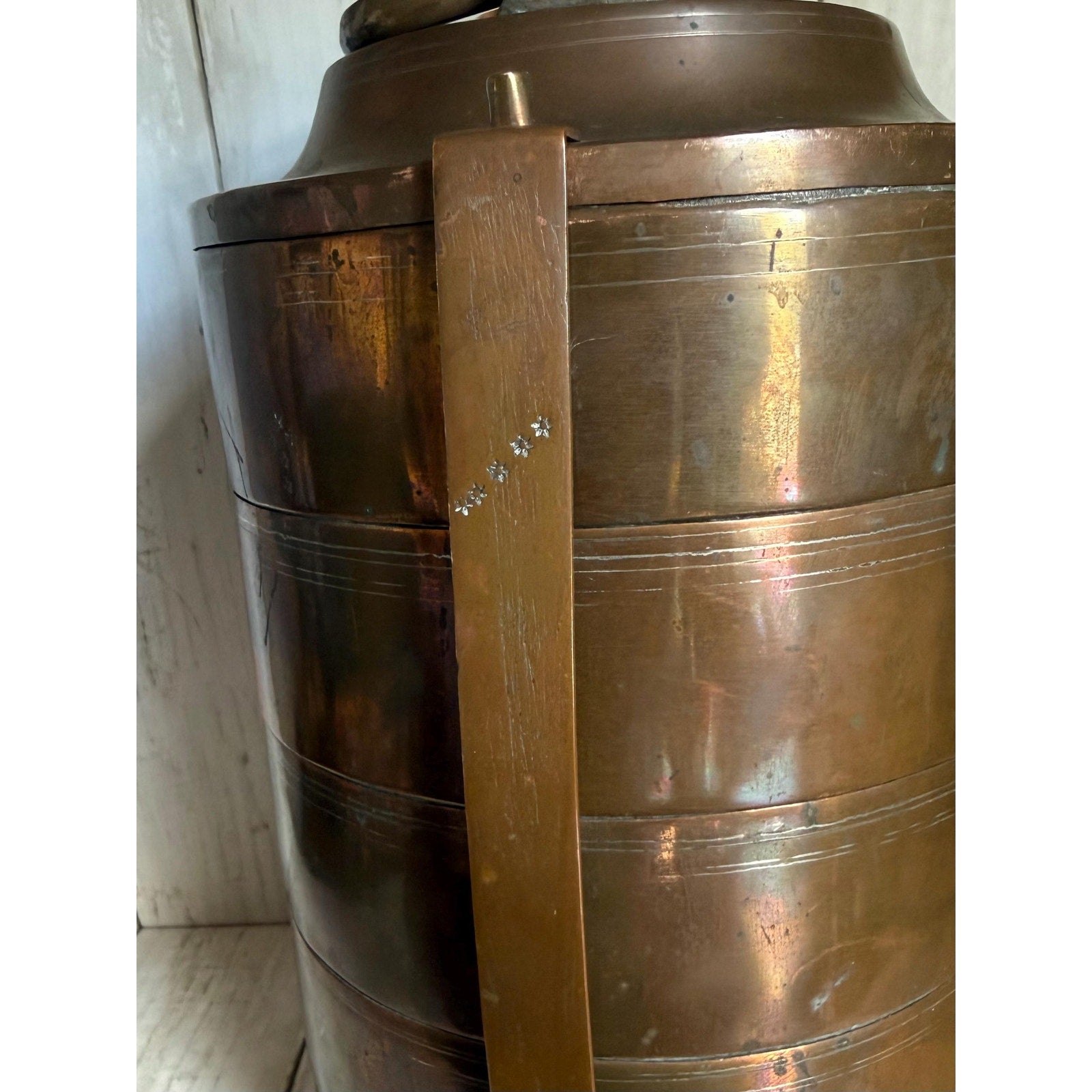 Copper 5 Tier Tiffin