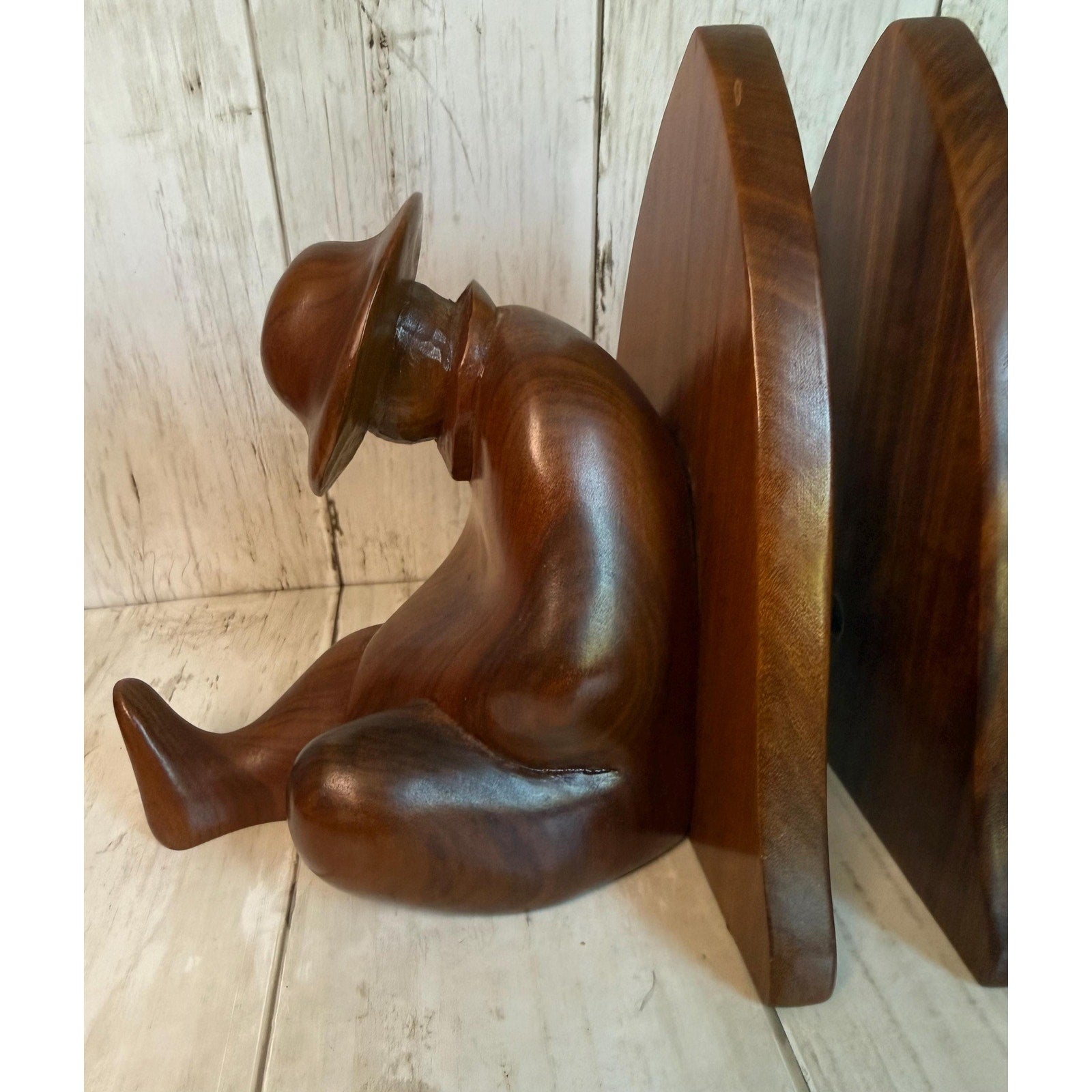 Hand Carved Siesta Bookends