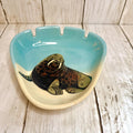 Matthew Adams MCM Signed Numbered Hand Painted Walrus Ceramic Ashtray