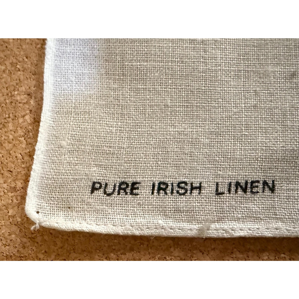 Unused OXFAM Circa 60s/70s BELINDA LYON Happy Hippo Tea Towel Flower Power