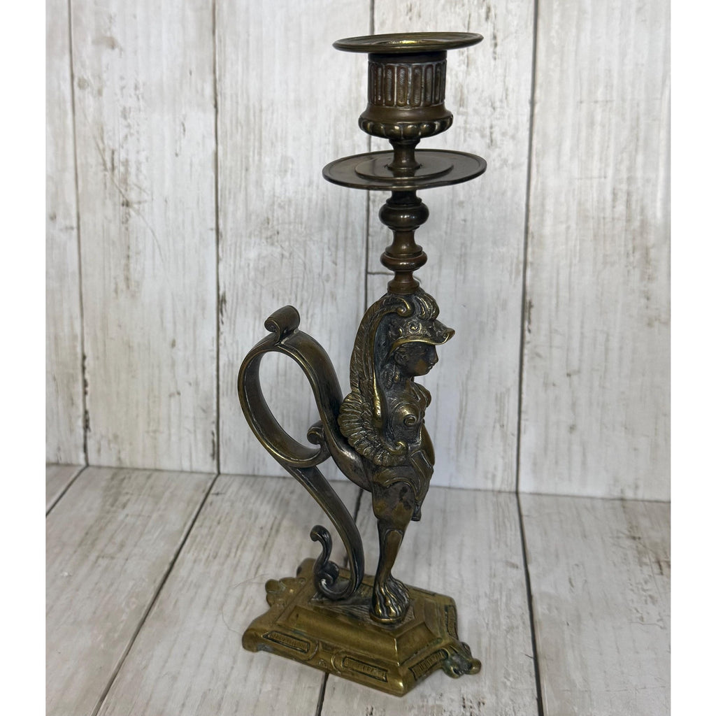 Vintage Brass MCM Candle Stick Holder