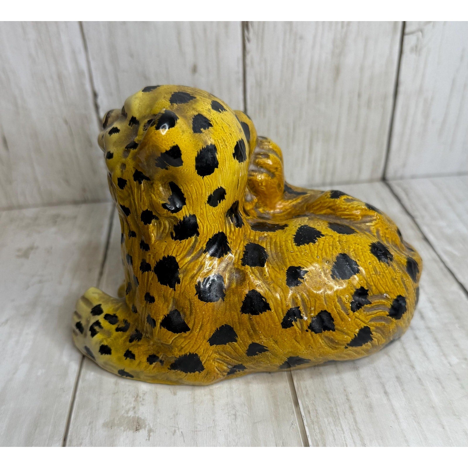 Ceramic Baby Leopard Figurine