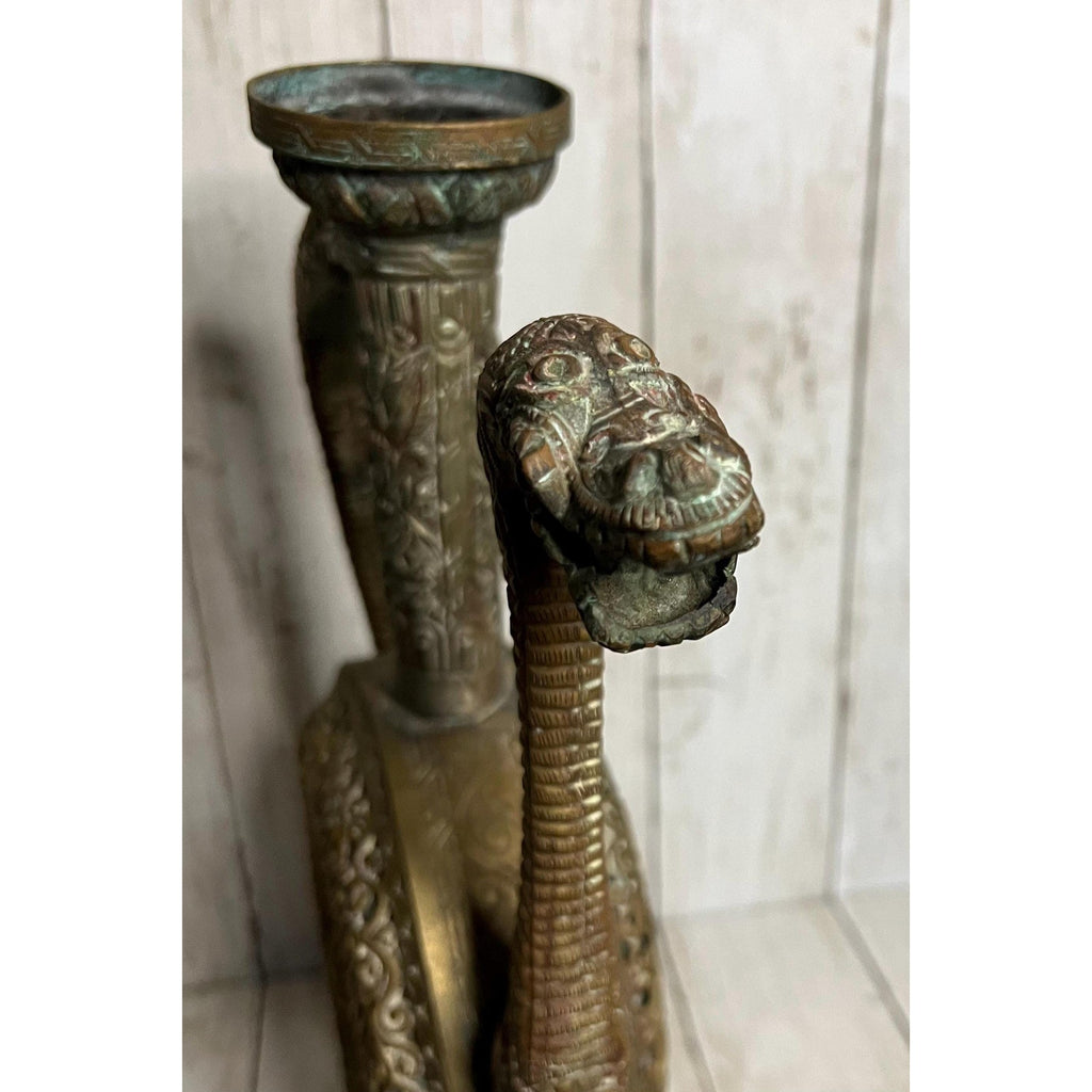 Antique Brass and Copper Ewer