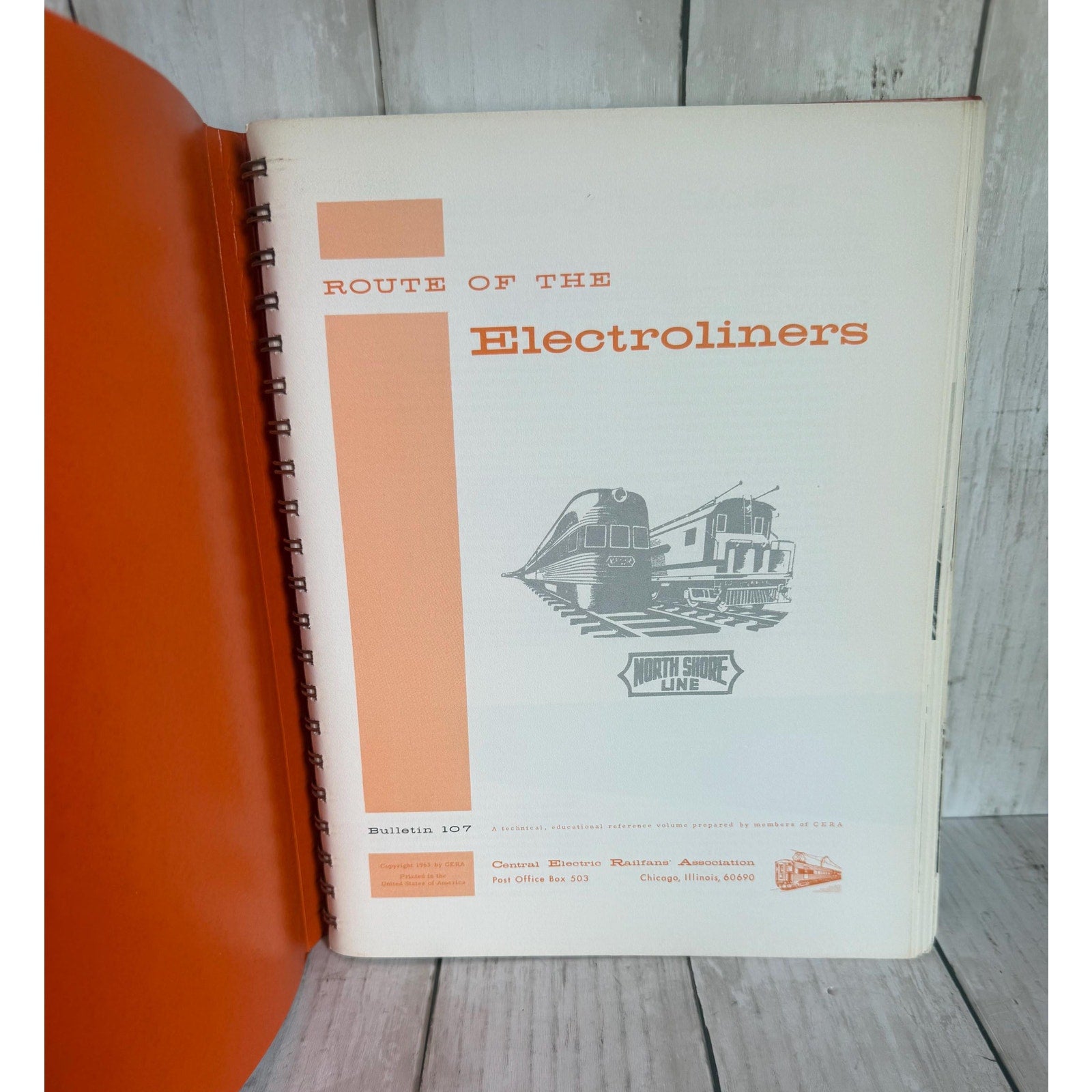 Route of the Electroliners, Central Electric Railfans Association Bulletin 107, 1963