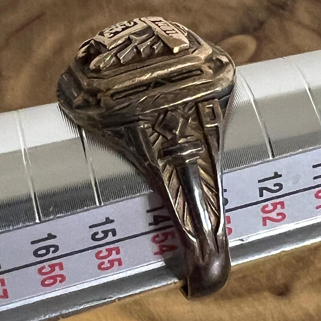 1934 Herff Jones 10k and Sterling Class Ring Size 7.5