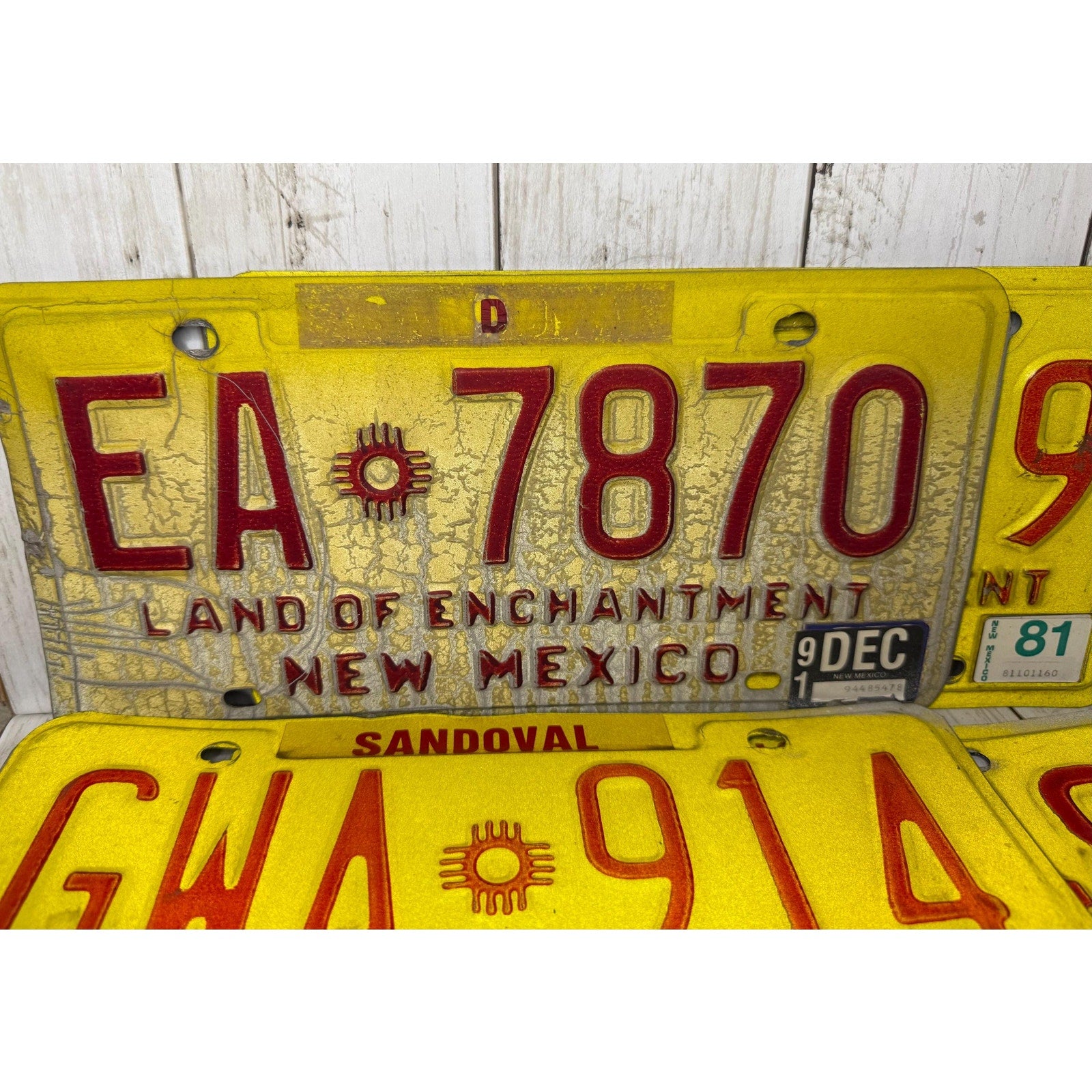 Lot of 4 New Mexico License Plates