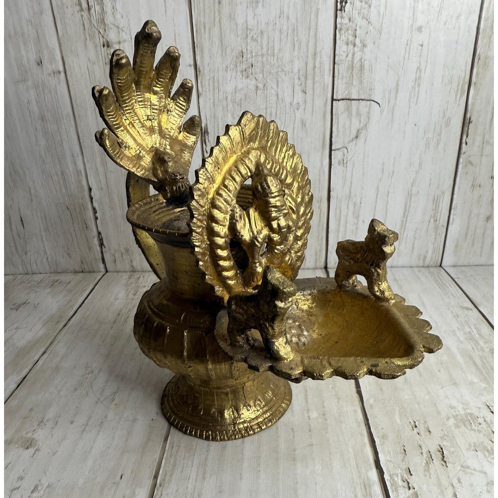 Nepalese Sukunda Brass Oil Lamp