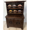 Antique Breton Dollhouse Hutch with Hand Painted Plates