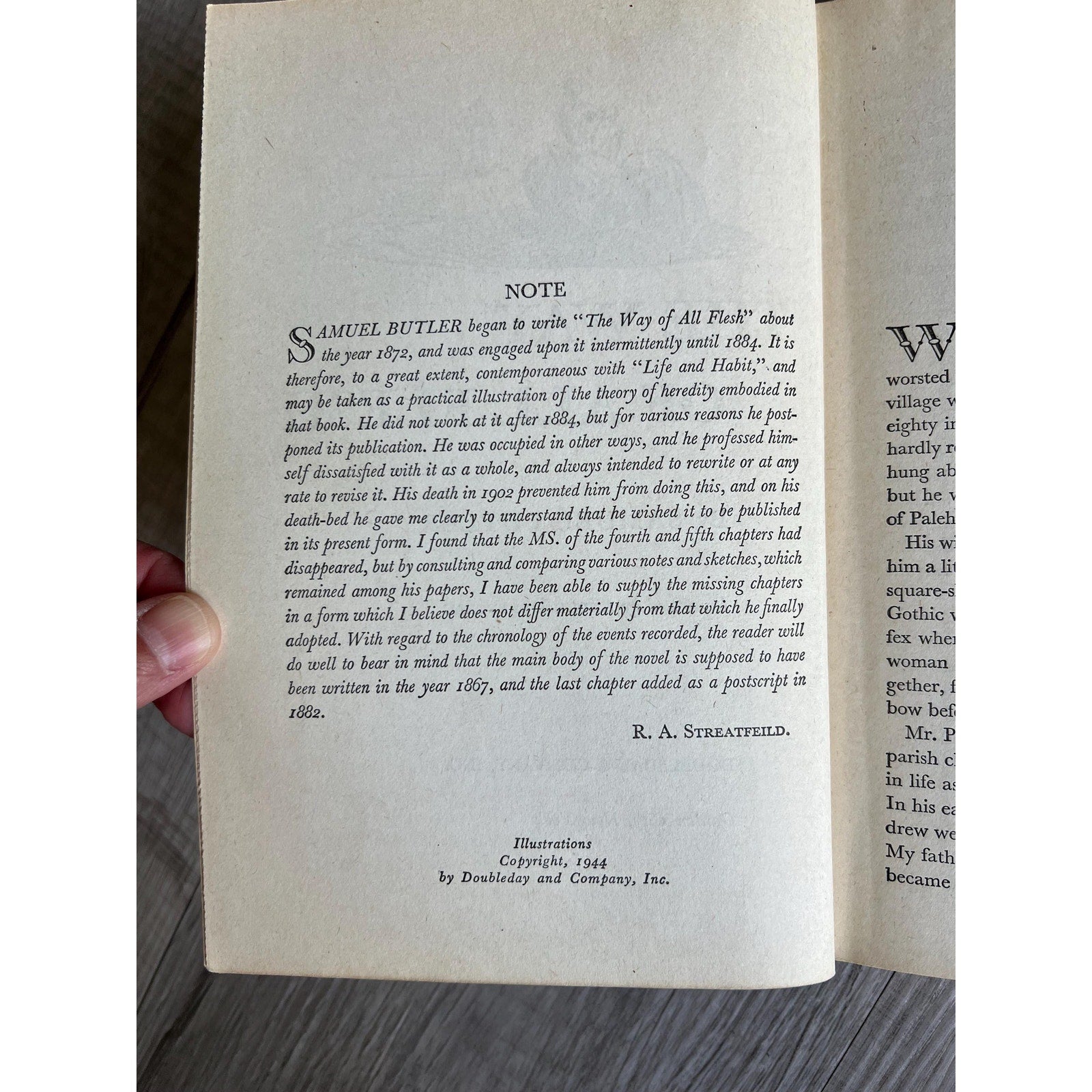 The Way of All Flesh by Samuel Butler 1944