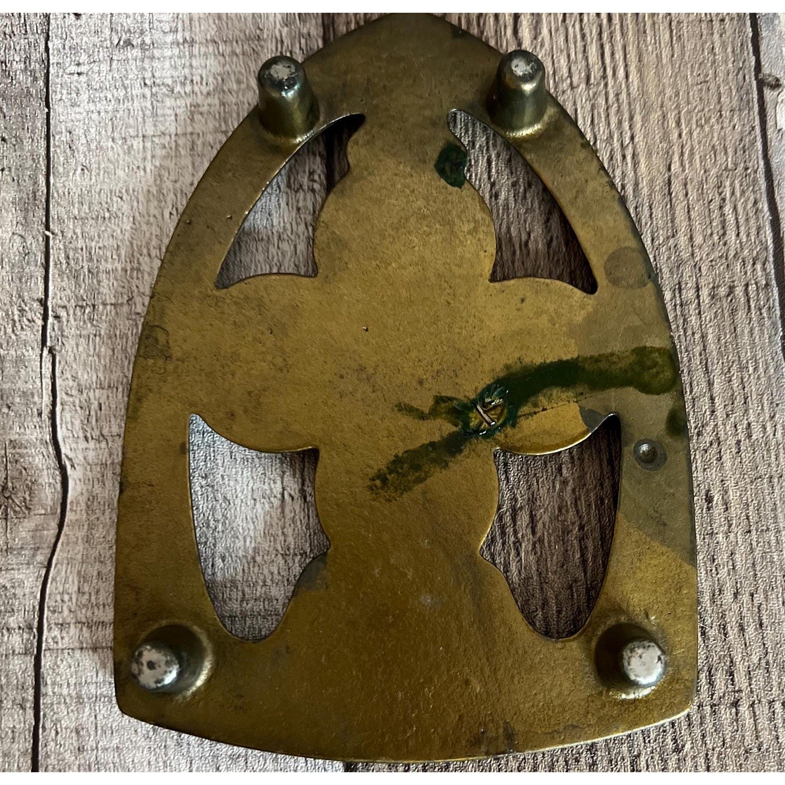 Cinderella Stove & Ranges Never Fails Footed Iron Promotional Trivet