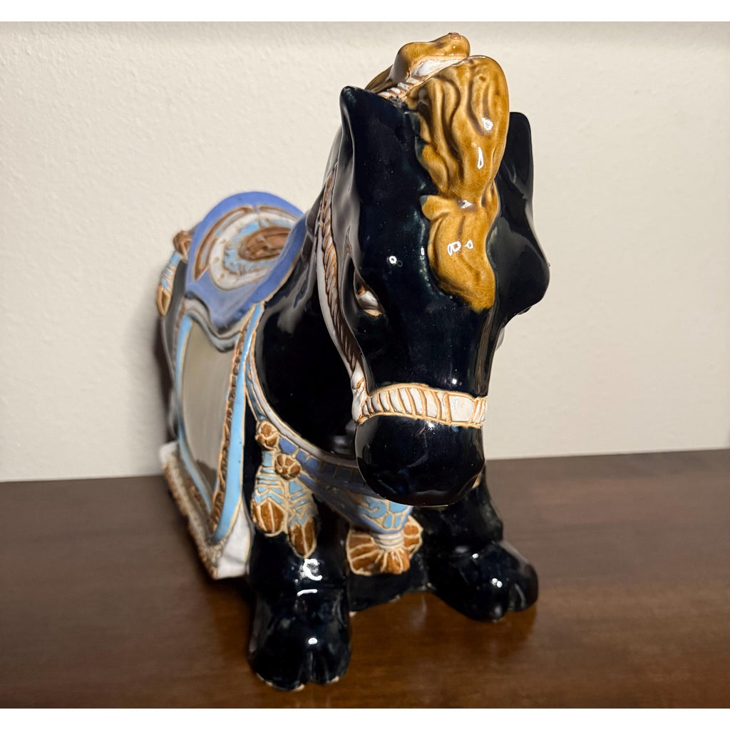 Large Tang Style Terra Cotta Glazed Horse