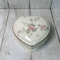 Mikasa Bone China Remembrance Heart Shaped Trinket Box With Gold Trim
