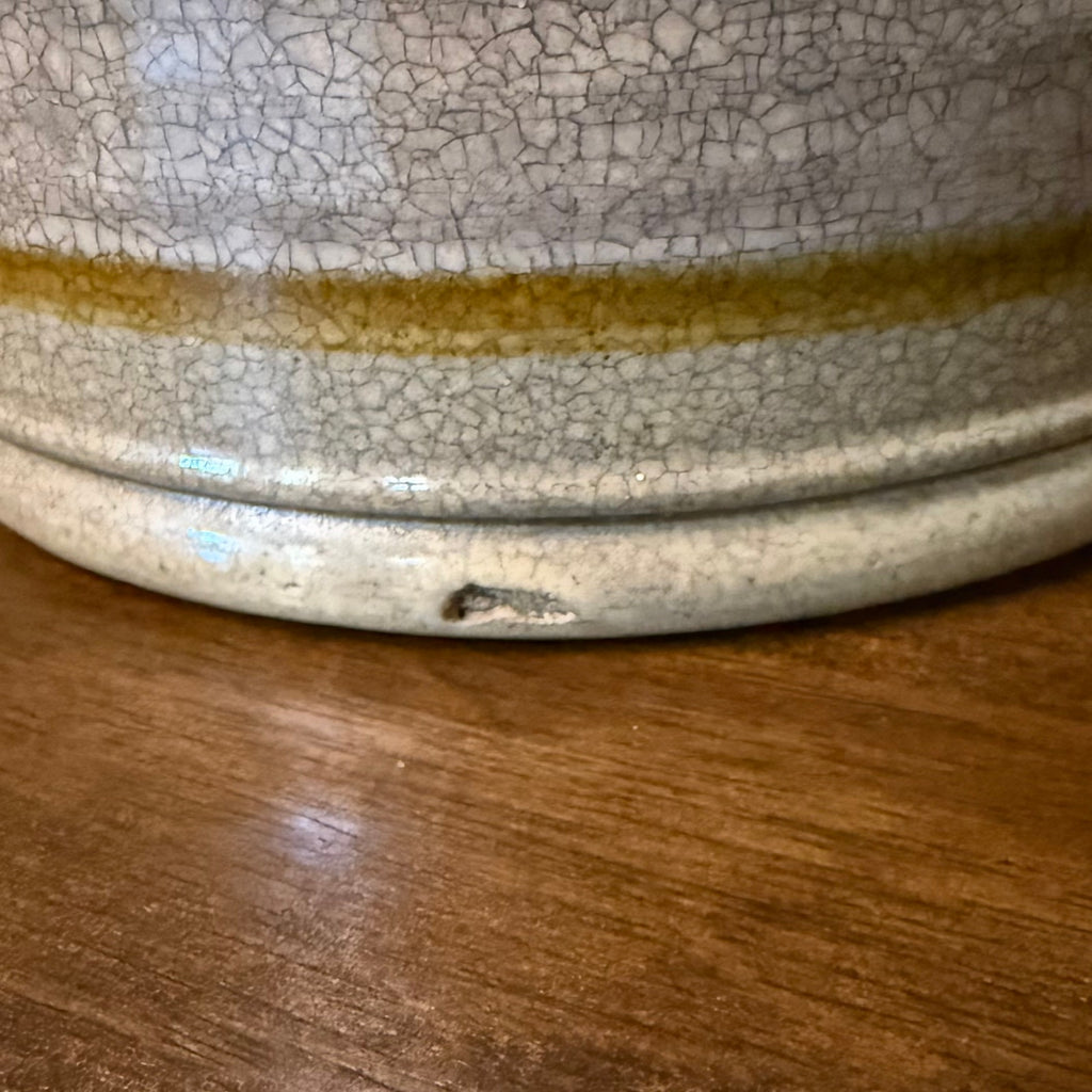 Yelloware Banded Butter Crock - see pictures
