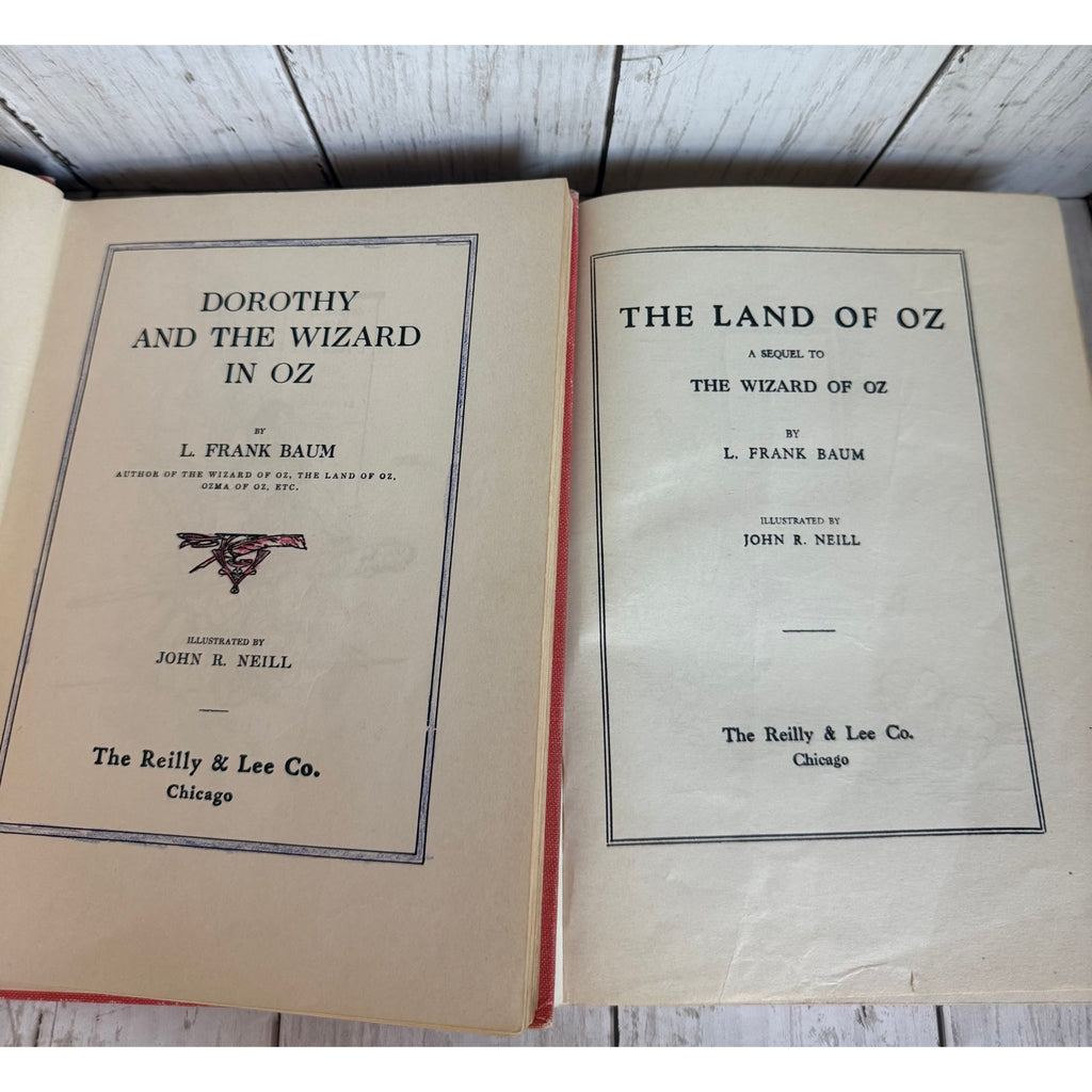2 Wizard in Oz Books by L. Frank Baum