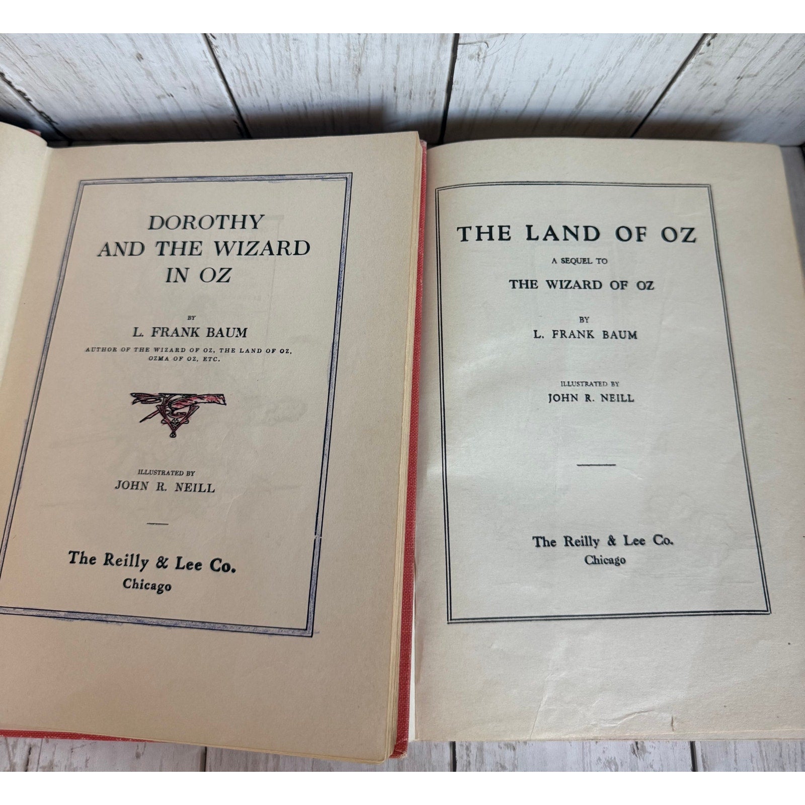 2 Wizard in Oz Books by L. Frank Baum