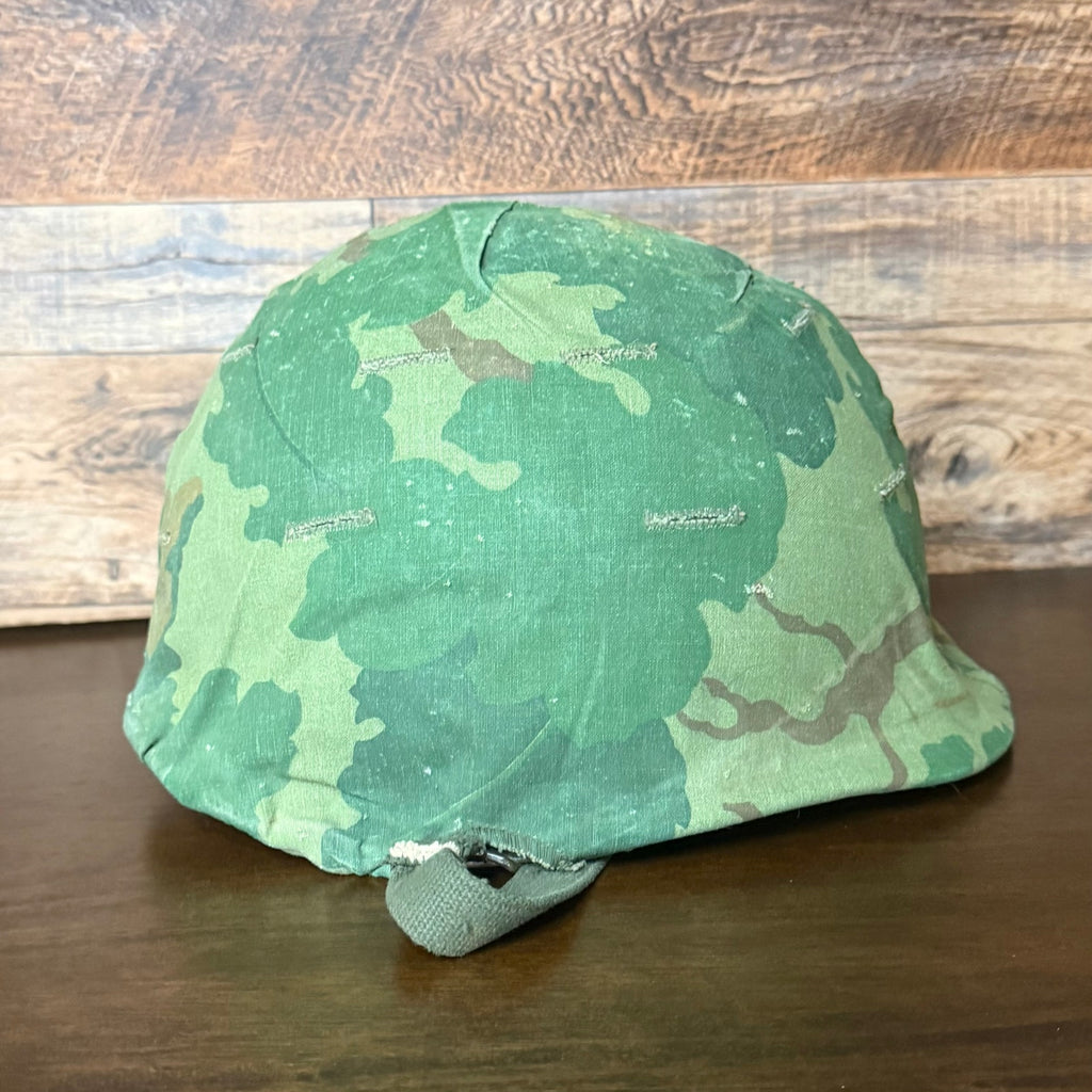 Army M-1 U.S. Helmet with Camouflage Cover Liner