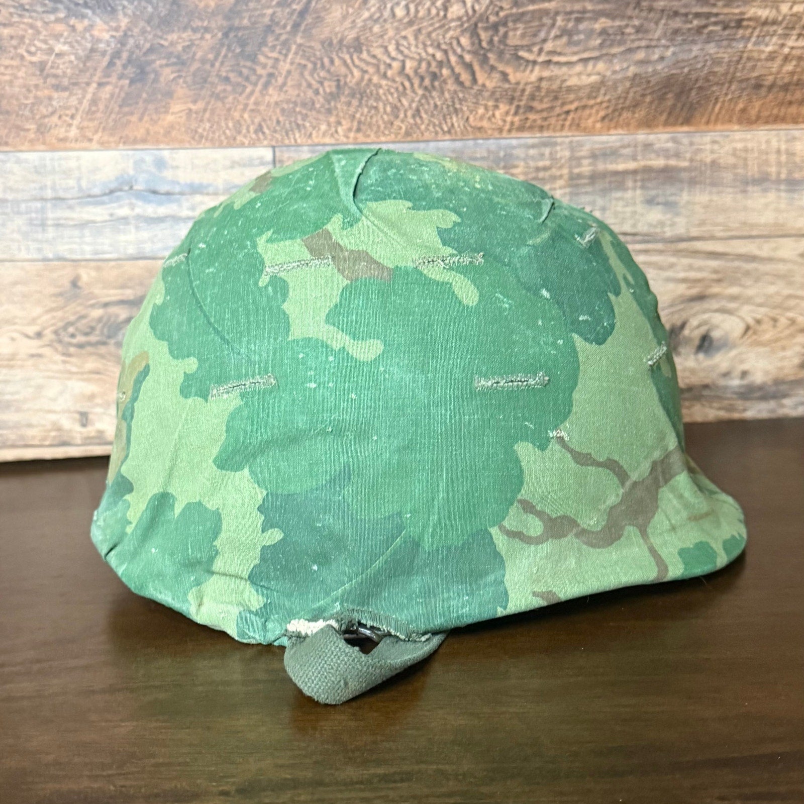 Army M-1 U.S. Helmet with Camouflage Cover Liner