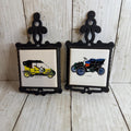 Small Antique Car Wall Plaques Trivets