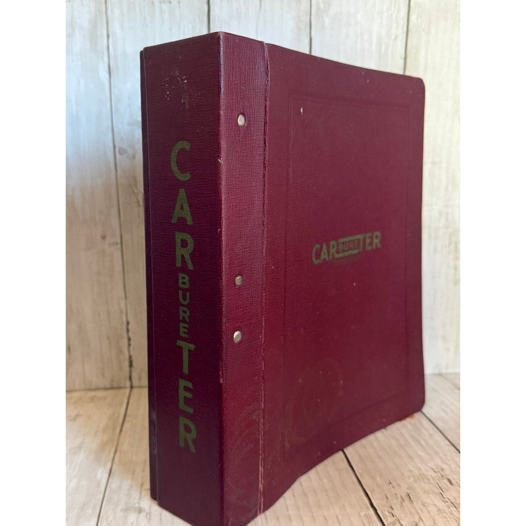 Carter Carburetor Parts Manual 1954