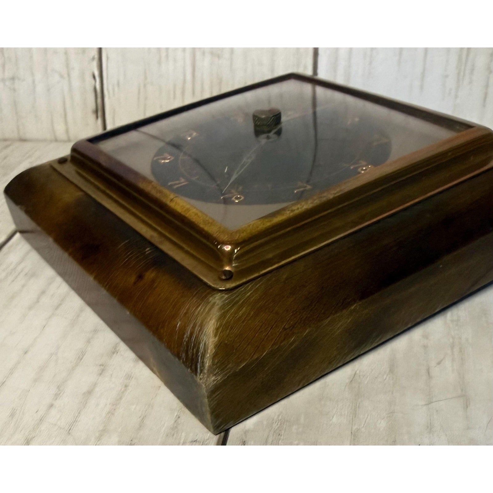 Lufft Wall Hanging Barometer Untested Wood & Copper Made in Germany