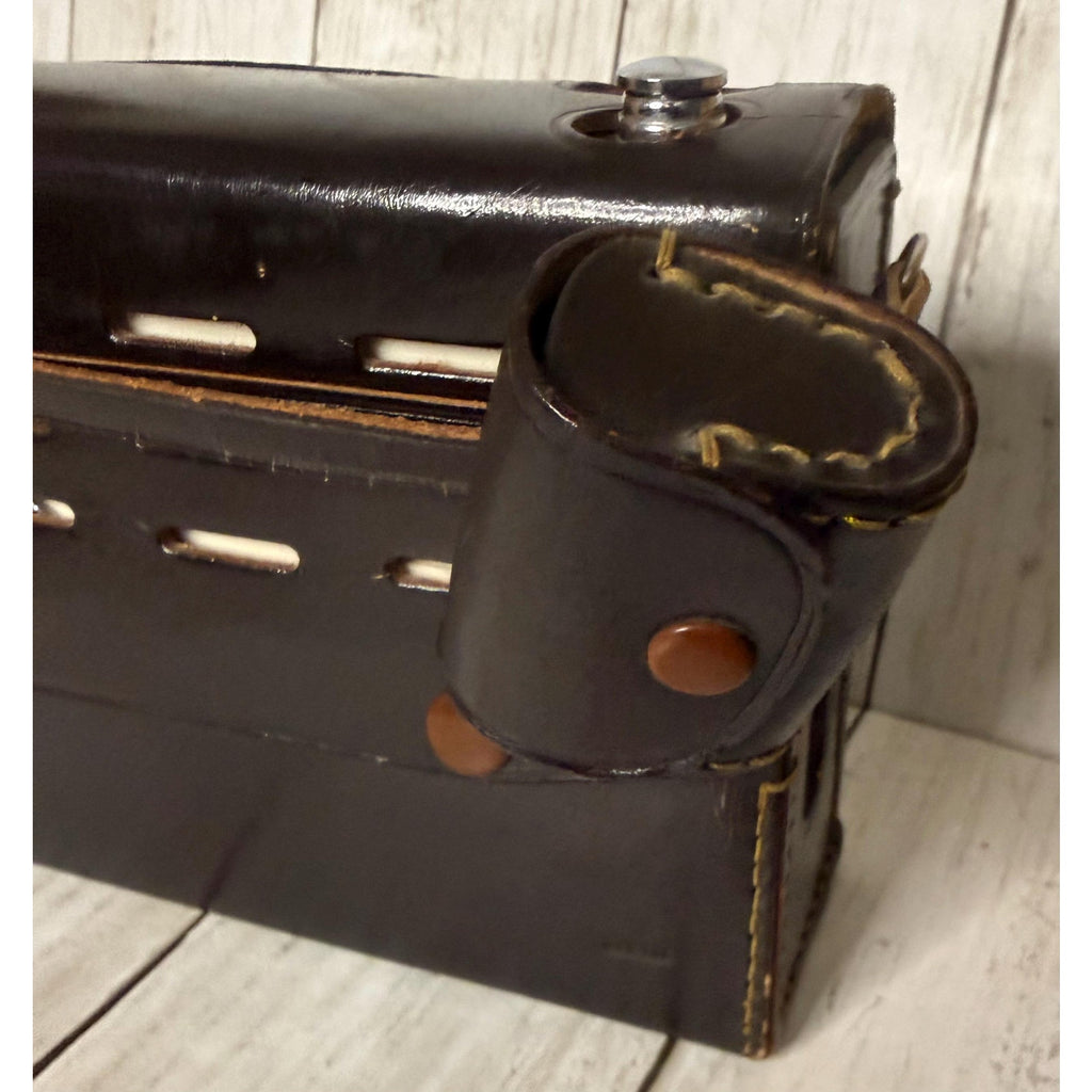 Morse Transistor Radio with Leather Case