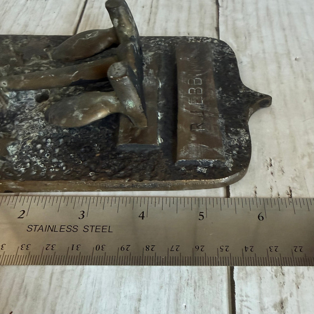 Vintage Navy Naval Officer Bronze Anchor Door Knocker