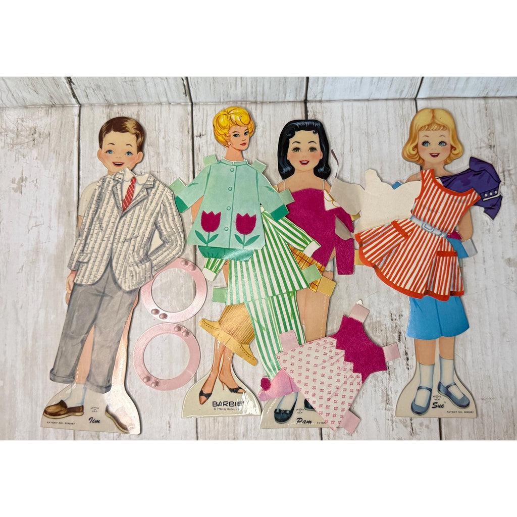 Barbie Paper Dolls in Barbie and Francie Box