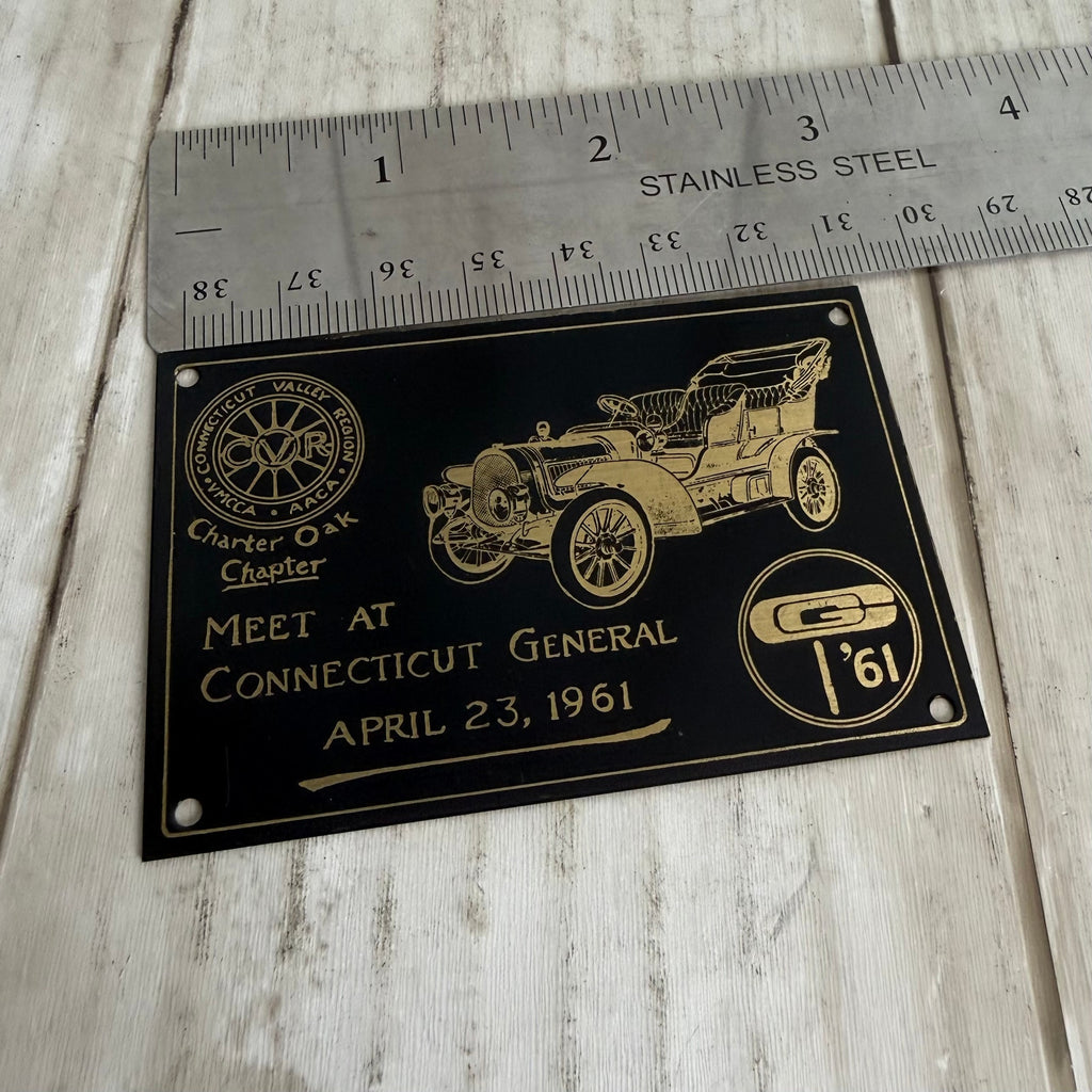 1961 Charter Oak Chapter Meet at the Connecticut General Dash Plaque