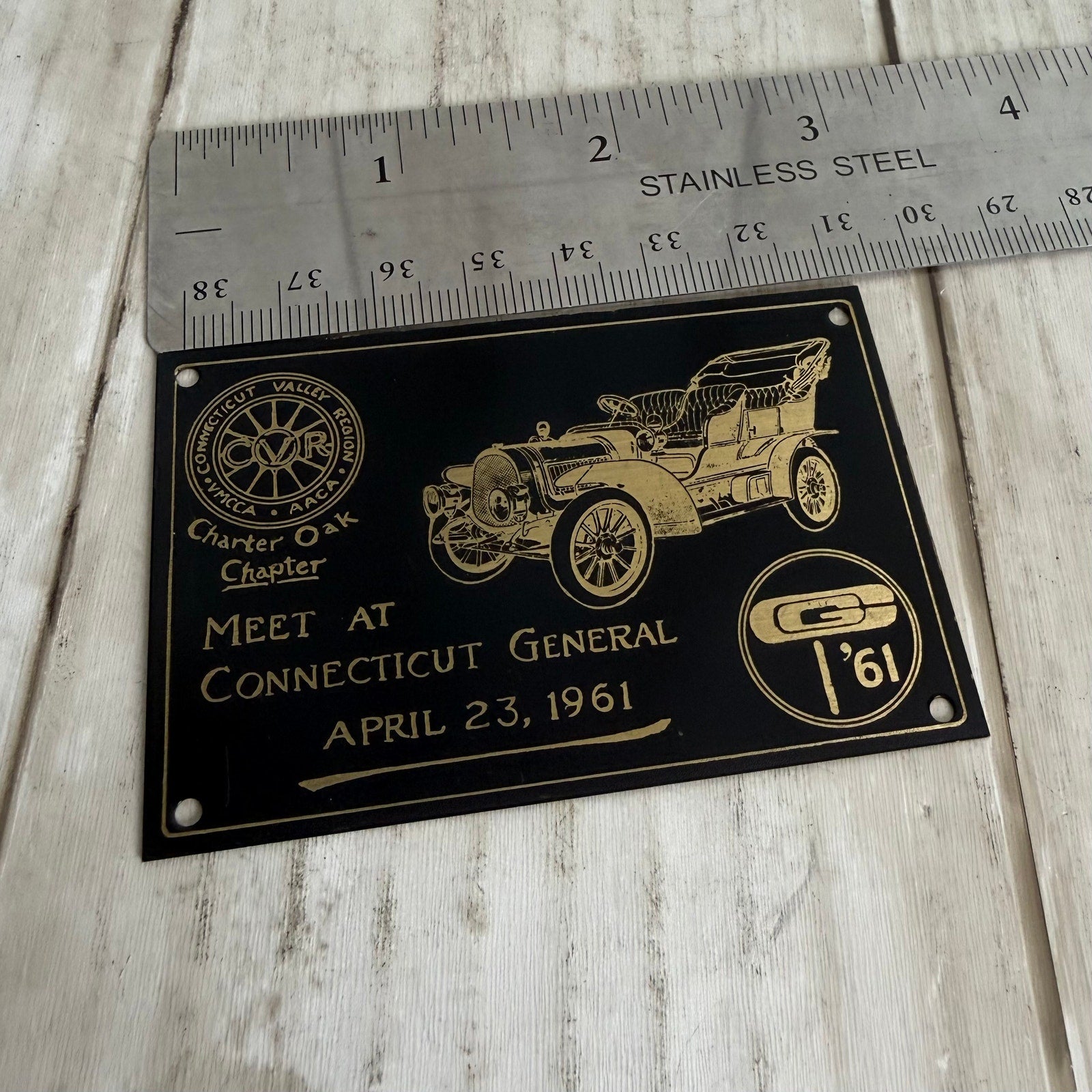 1961 Charter Oak Chapter Meet at the Connecticut General Dash Plaque