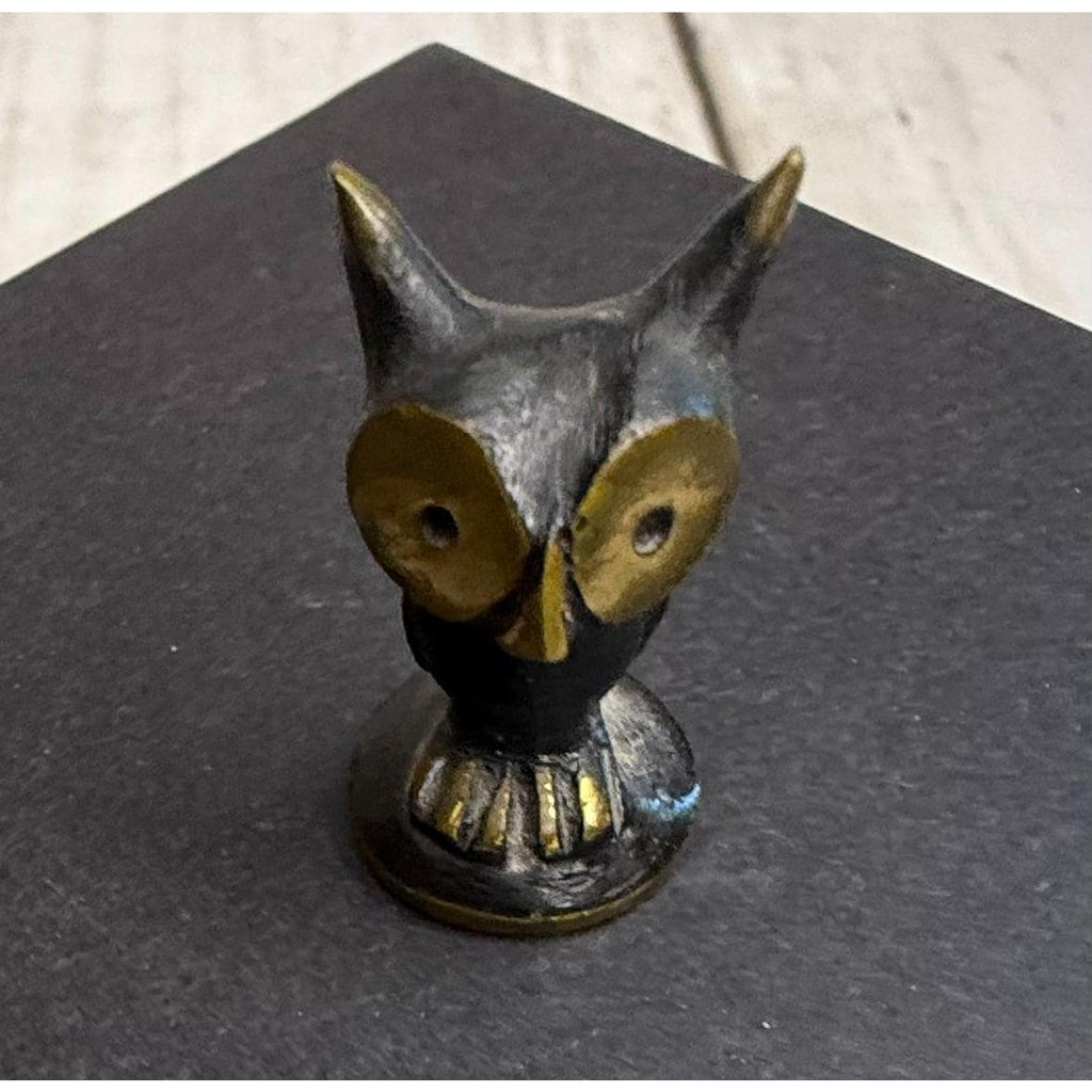 Walter Boss Brass Miniature Owl