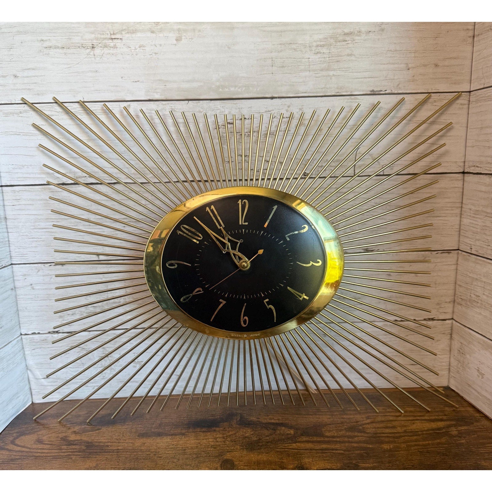 GE Mid Century Starburst Wall Clock