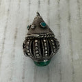 Silver Tone Trinket or Pill Box Pendant
