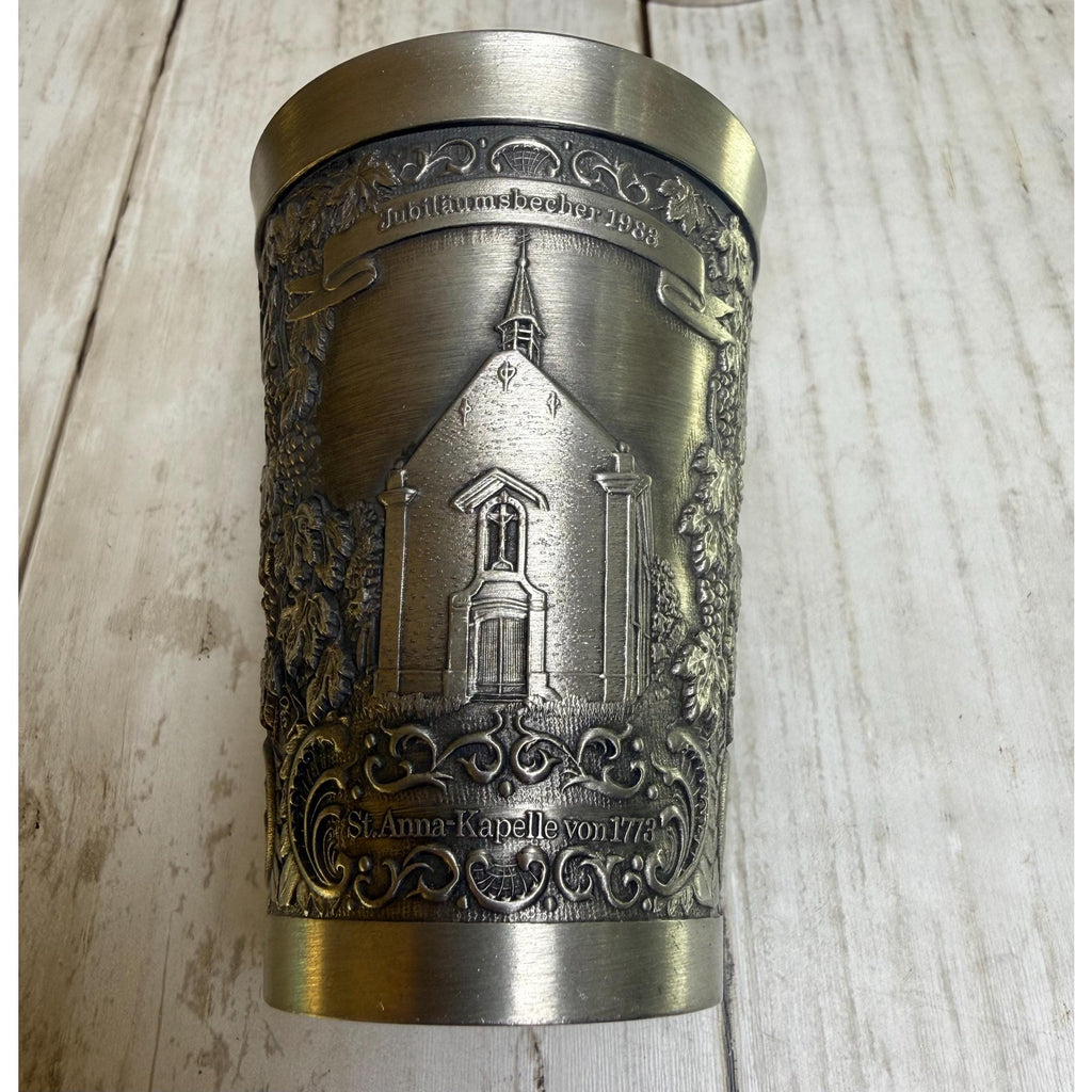 Set of 3 German Pewter Cups - Grenningloh and Zinn Becker