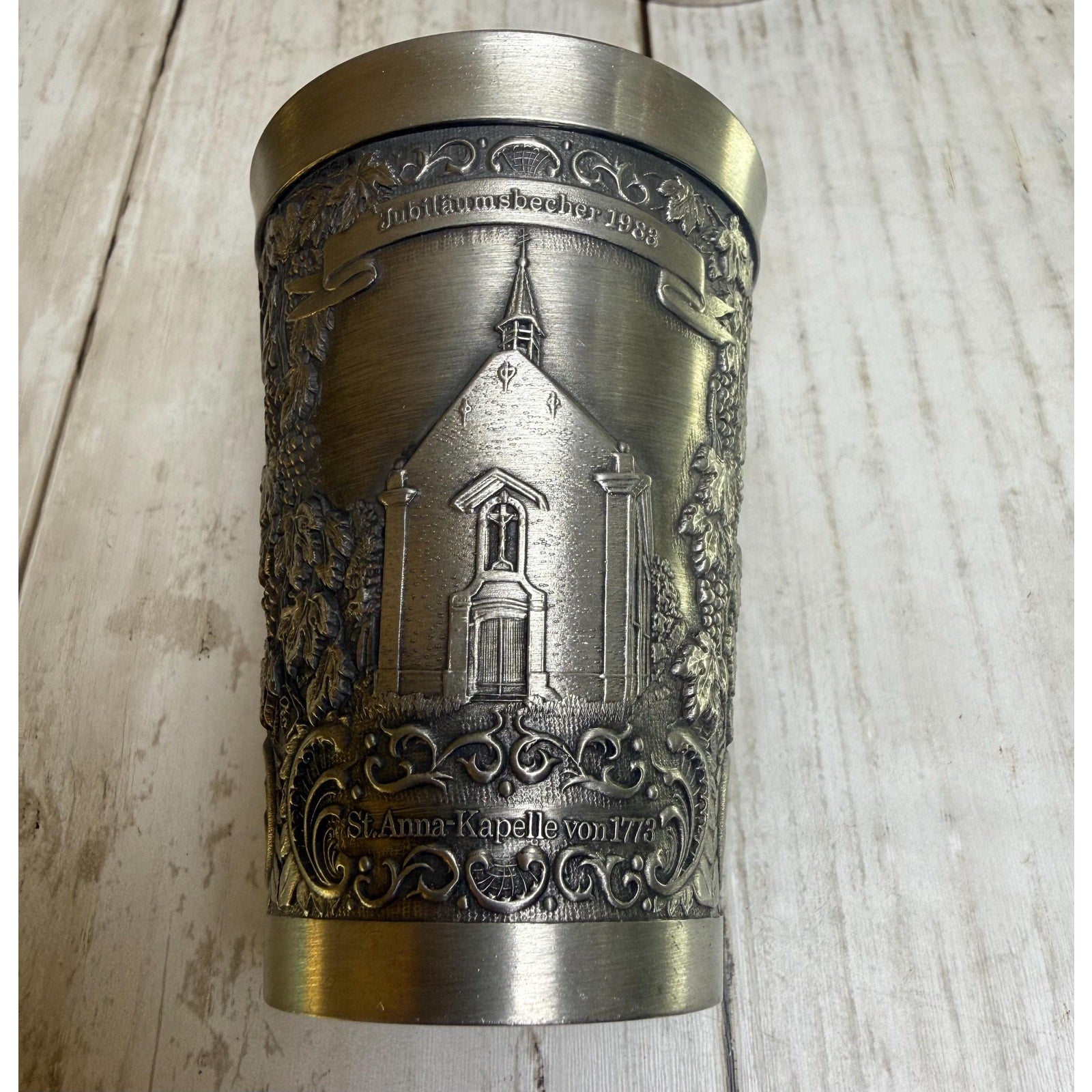 Set of 3 German Pewter Cups - Grenningloh and Zinn Becker