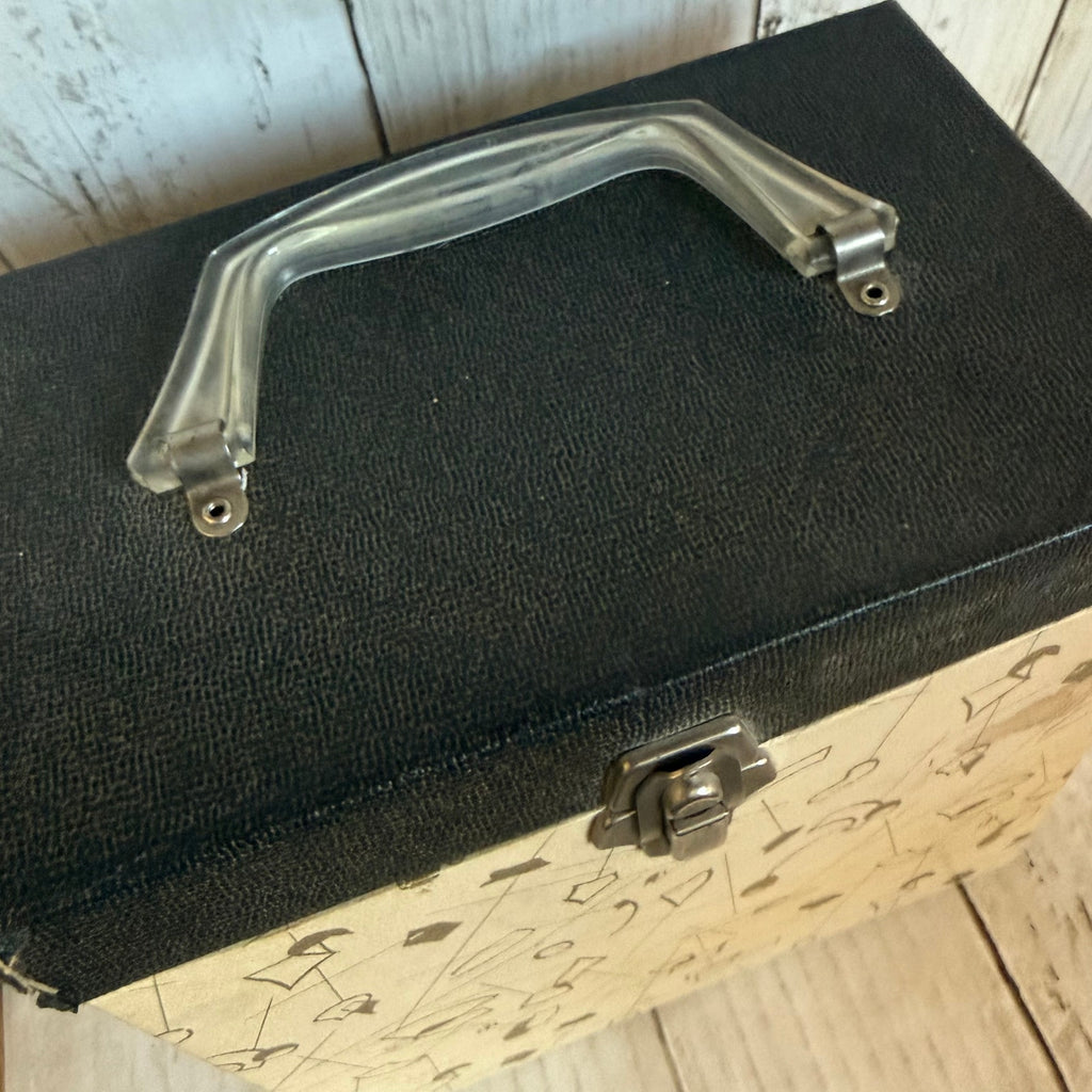 1960's Cosmic Record Carrying Case for 45 RPM, With 45’s