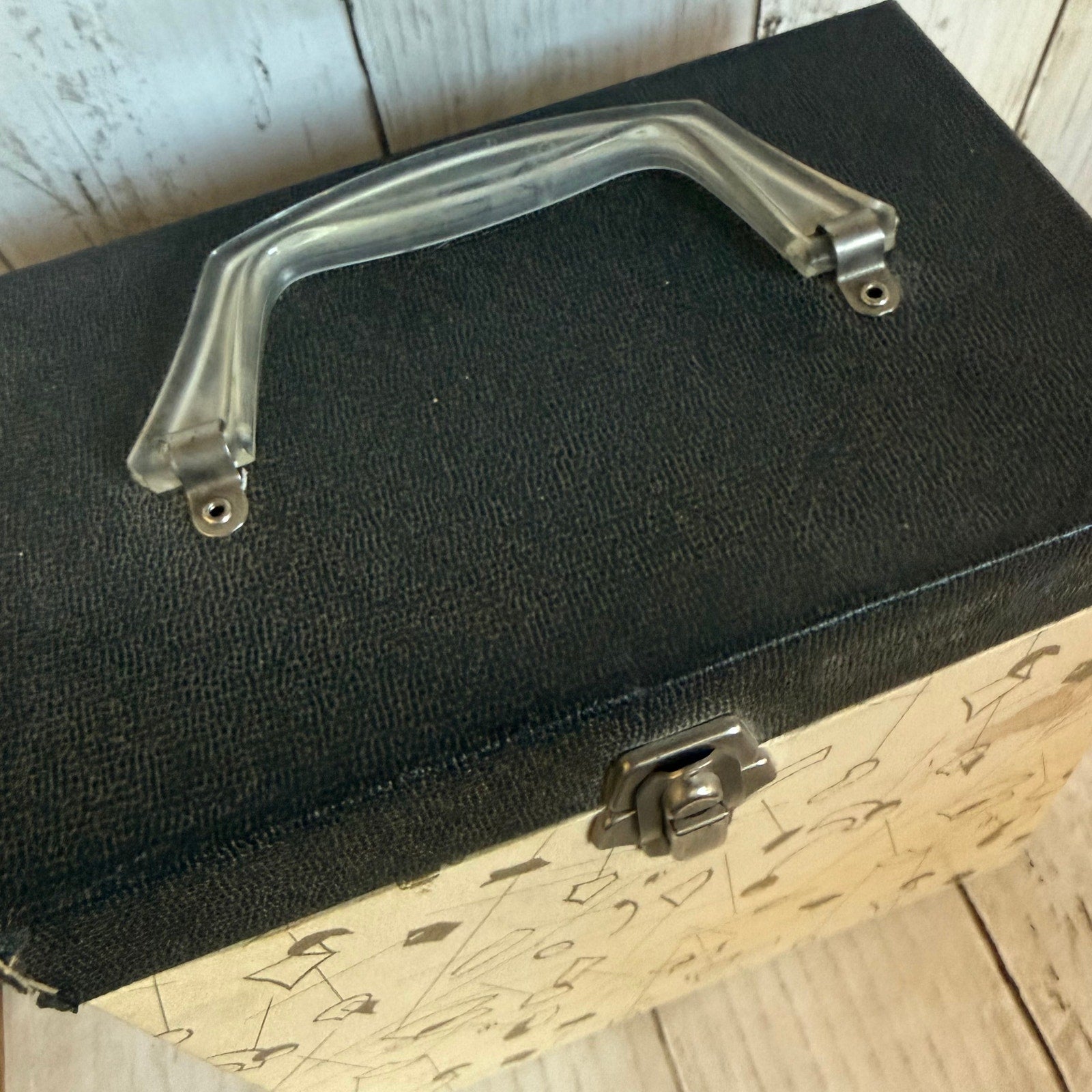 1960's Cosmic Record Carrying Case for 45 RPM, With 45’s