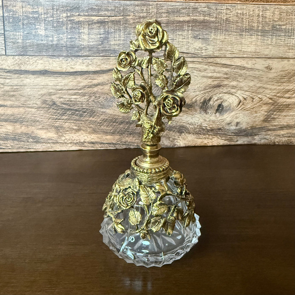 Matson Ormolu Rose Perfume Bottle