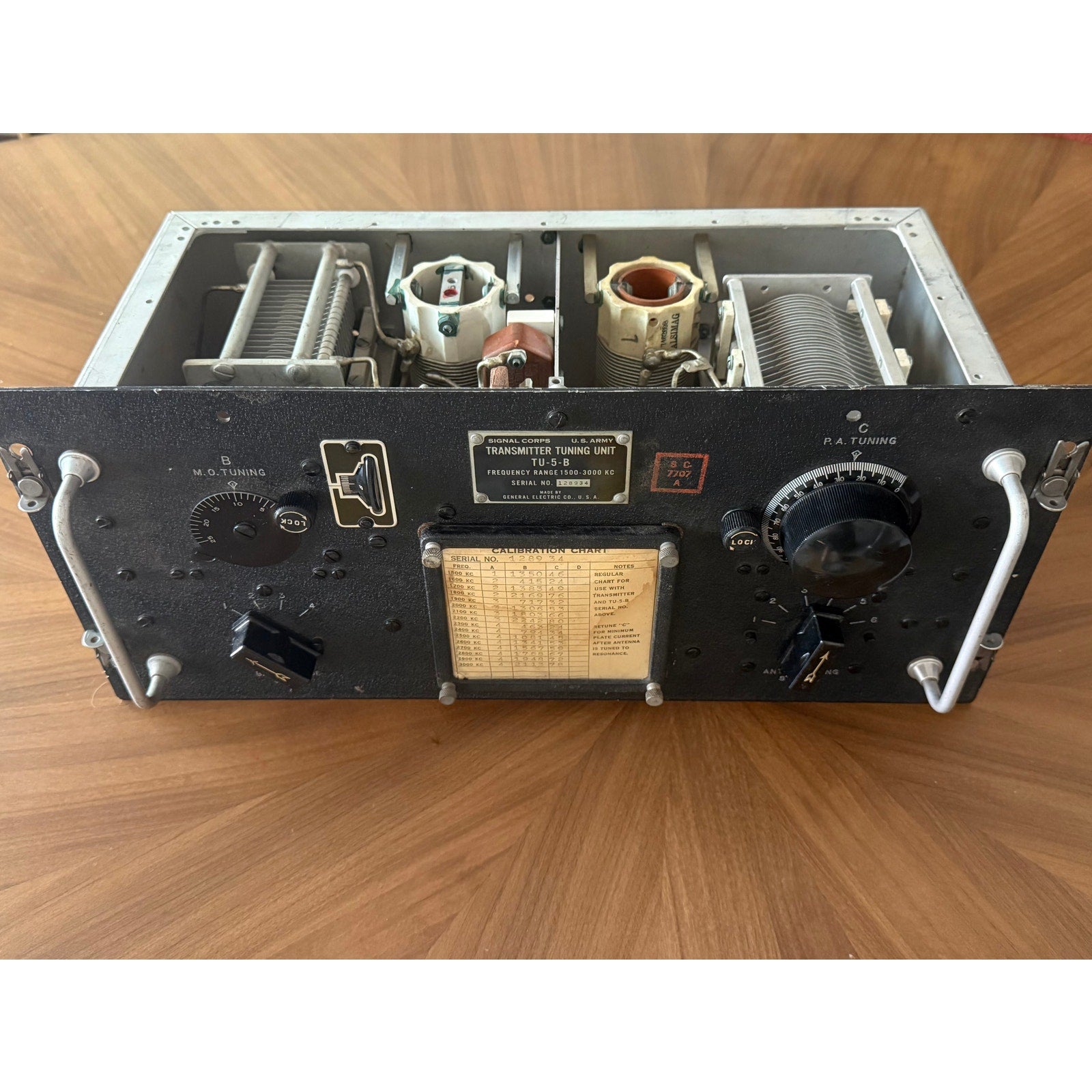 General Electric TU-5-B Transmitter Tuning Unit