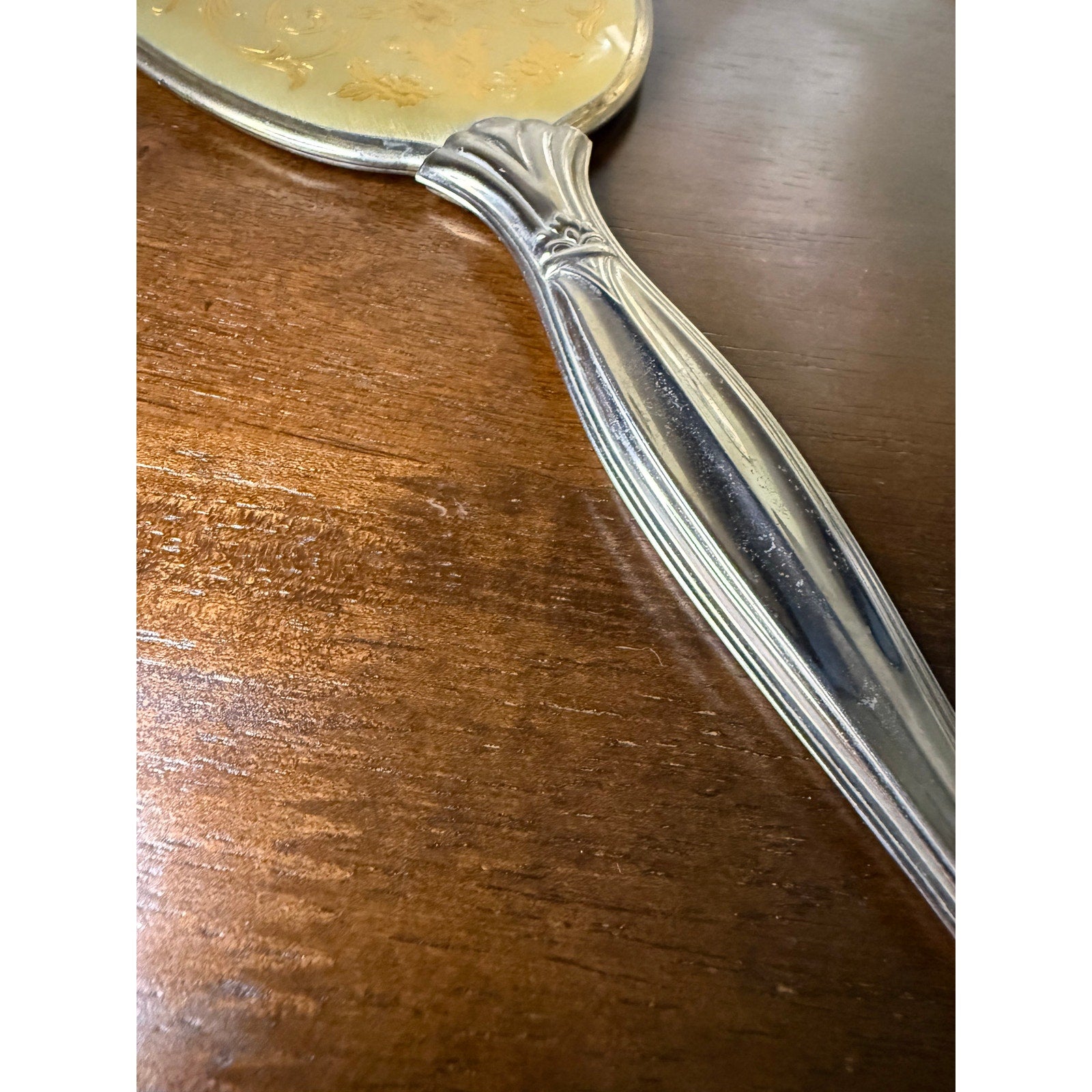 Mid-Century Hollywood Regency Style Hand Mirror